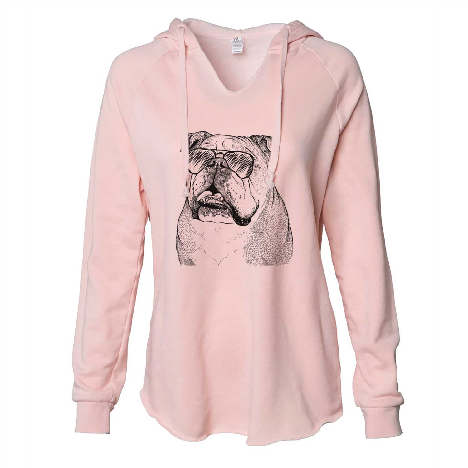 Piggy the English Bulldog - Cali Wave Hooded Sweatshirt
