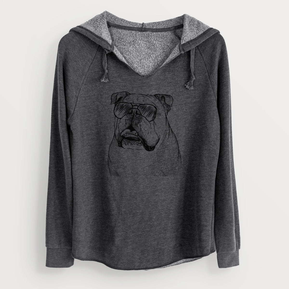 Aviator Piggy the English Bulldog - Cali Wave Hooded Sweatshirt