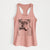 Piggy the English Bulldog - Women's Racerback Tanktop