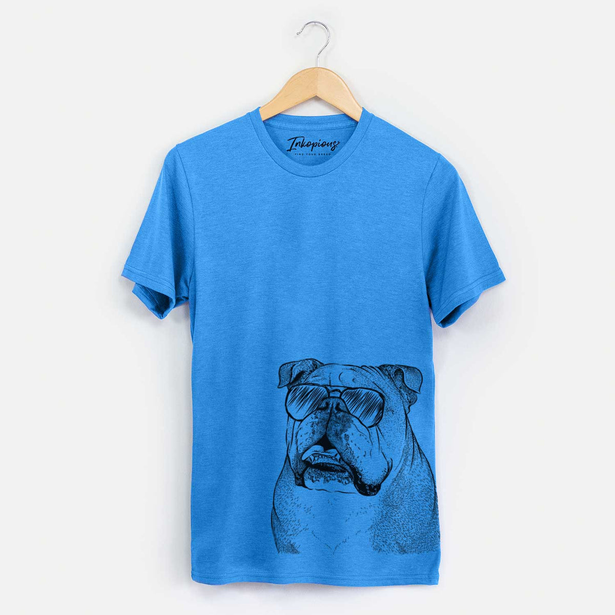 Aviator Piggy the English Bulldog - Unisex Crewneck