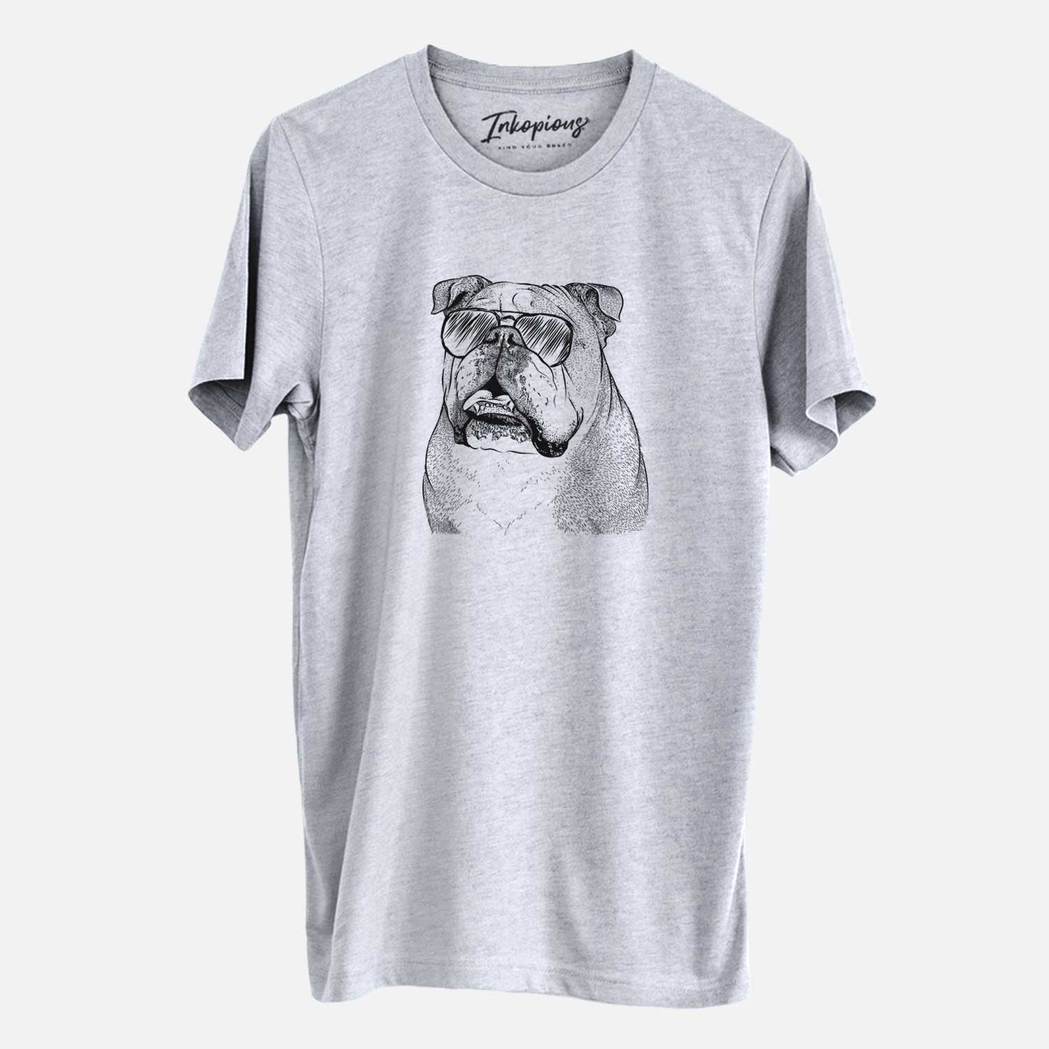 Aviator Piggy the English Bulldog - Unisex Crewneck