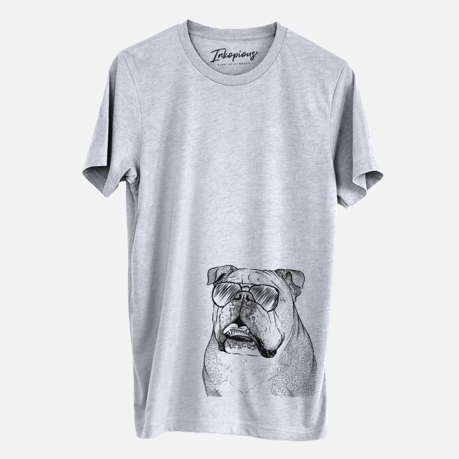 Aviator Piggy the English Bulldog - Unisex Crewneck