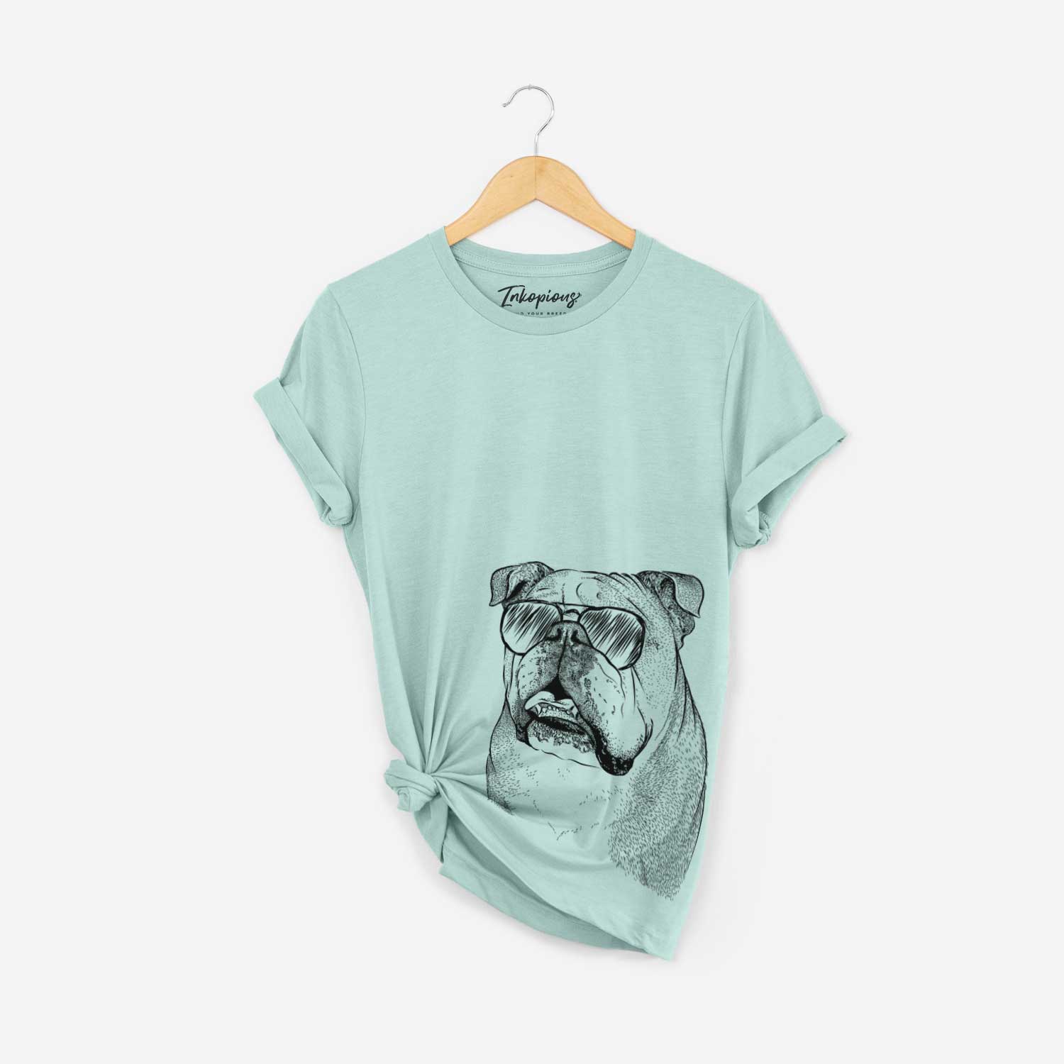 Piggy the English Bulldog - Bella Canvas Unisex Crewneck