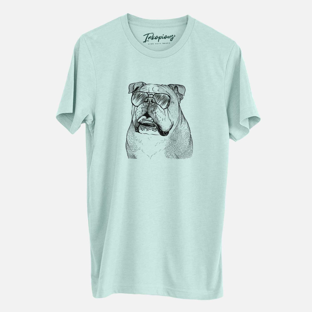 Aviator Piggy the English Bulldog - Unisex Crewneck