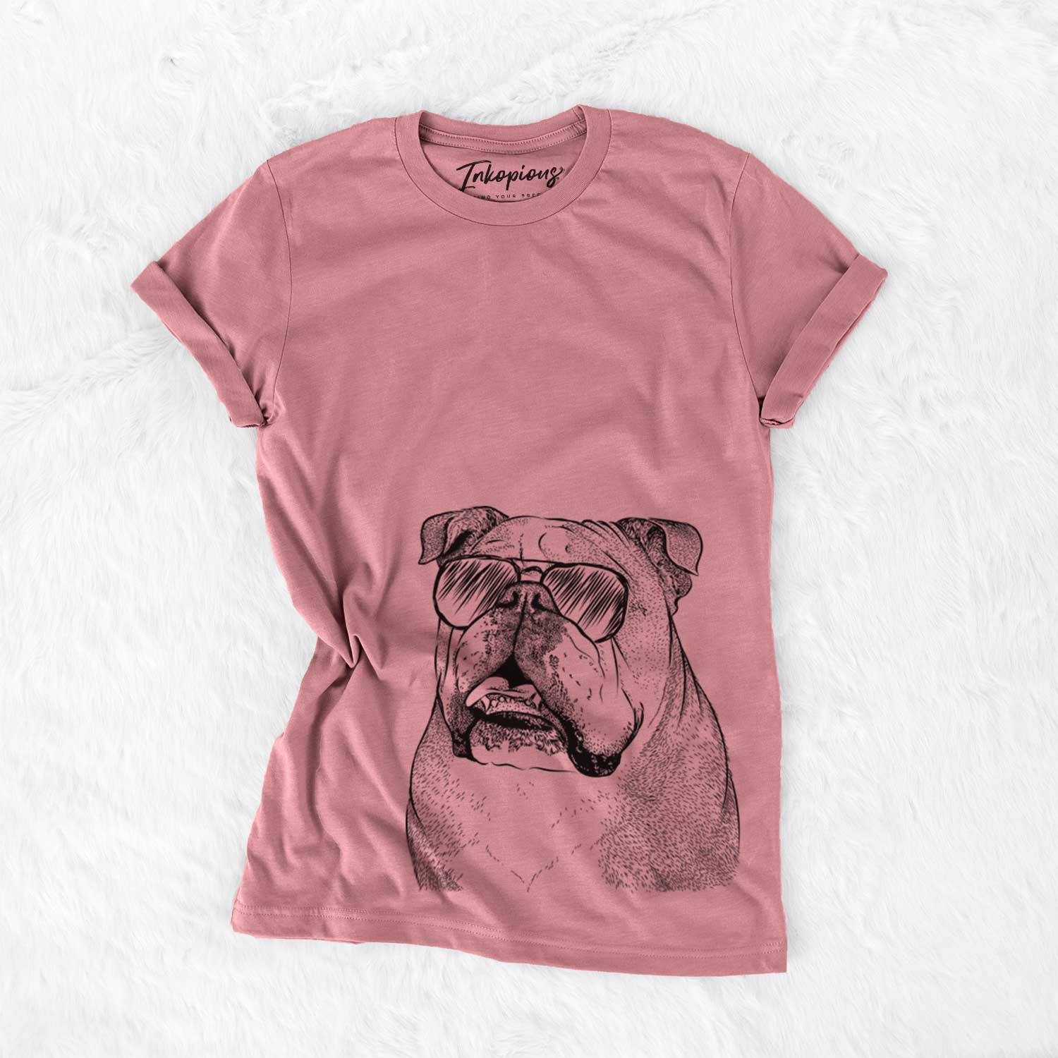 Piggy the English Bulldog - Bella Canvas Unisex Crewneck