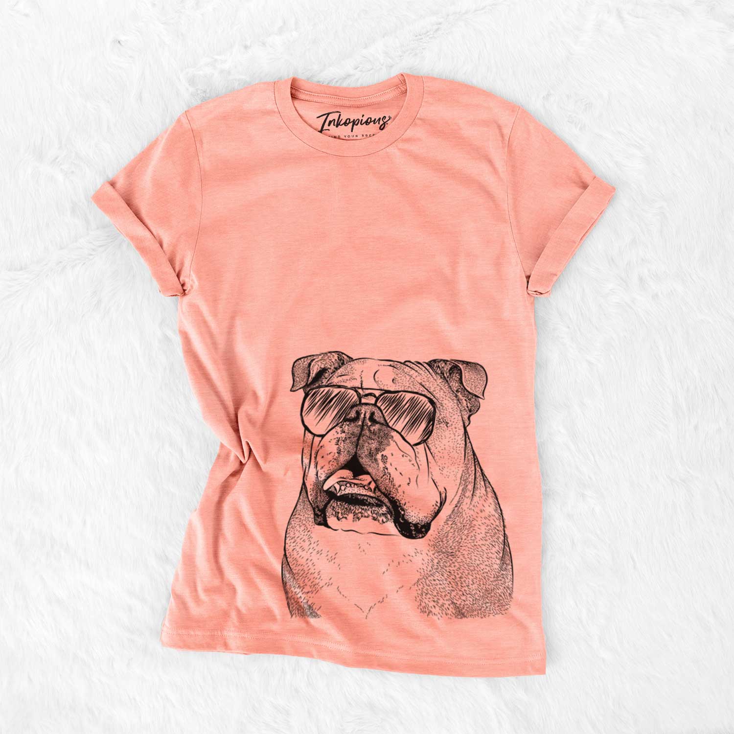 Piggy the English Bulldog - Bella Canvas Unisex Crewneck