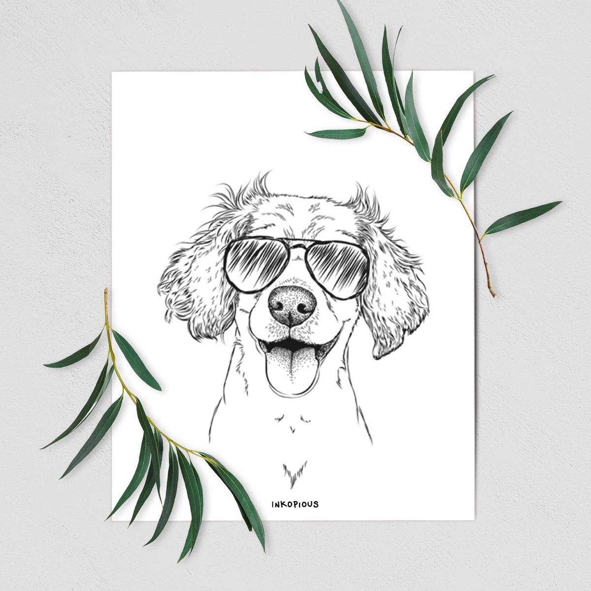 Piglet the Dachshund Mix Art Print