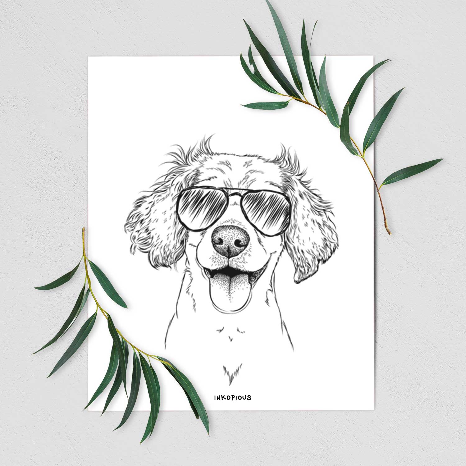 Piglet the Dachshund Mix Art Print