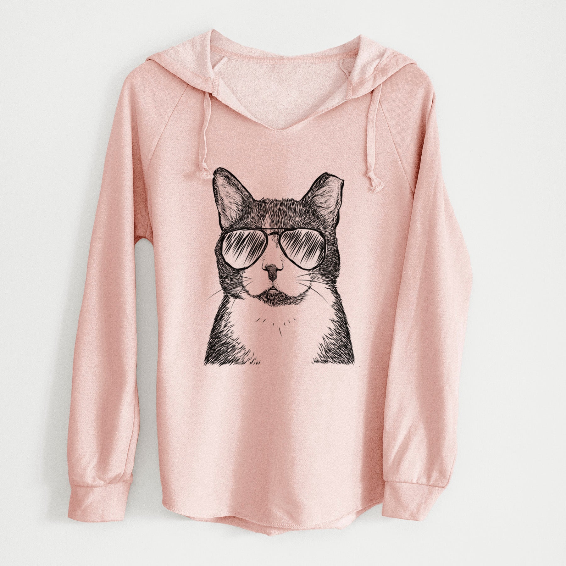 Aviator Pinky the Tuxedo Cat - Cali Wave Hooded Sweatshirt