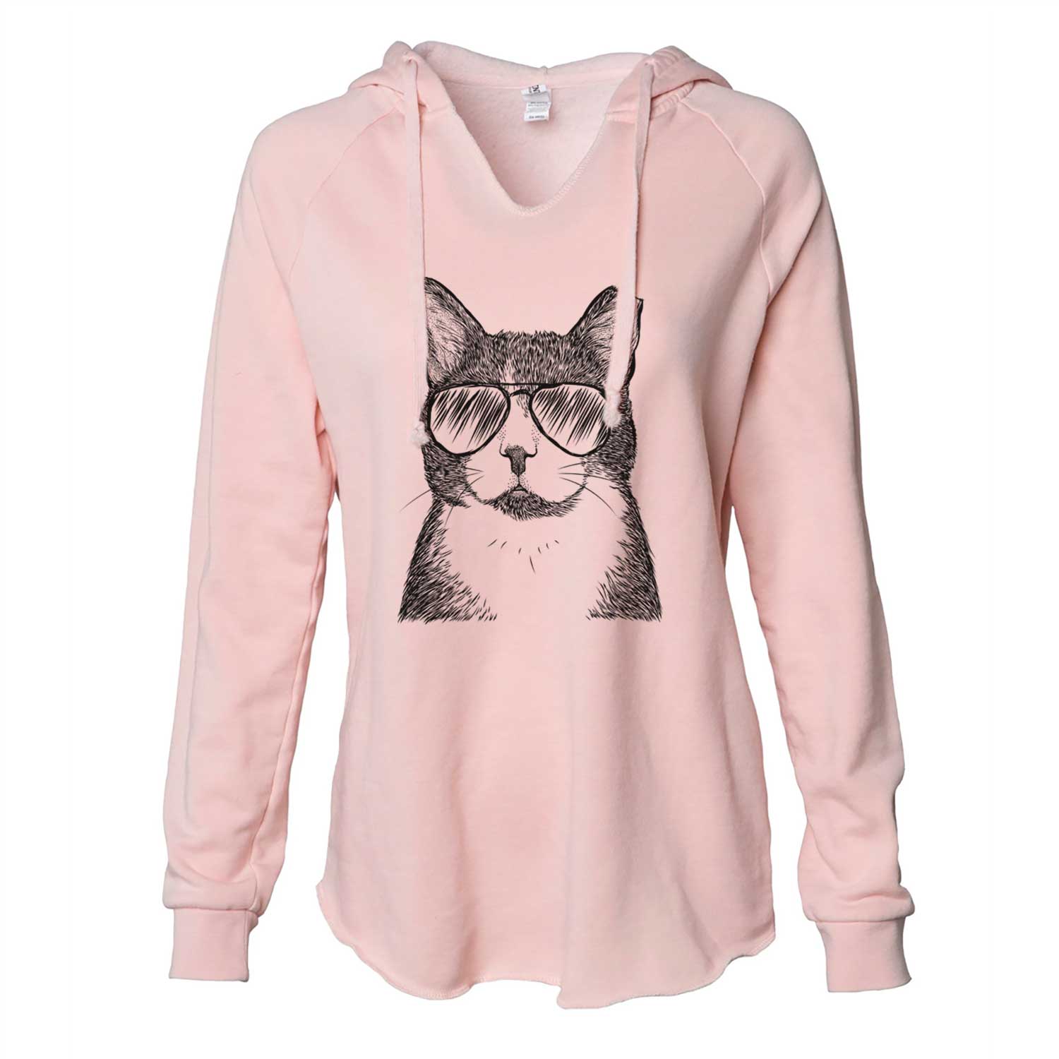 Pinky the Tuxedo Cat - Cali Wave Hooded Sweatshirt