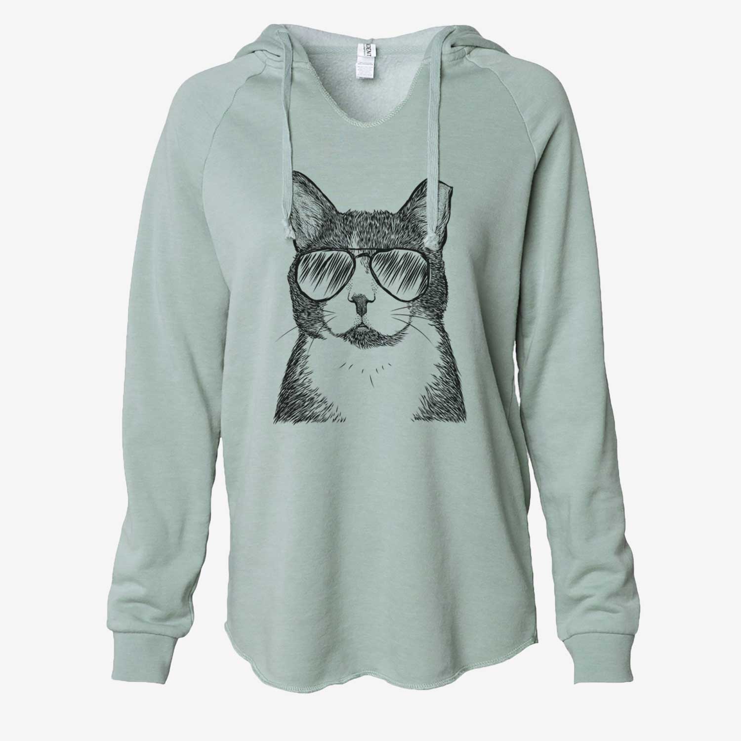 Pinky the Tuxedo Cat - Cali Wave Hooded Sweatshirt