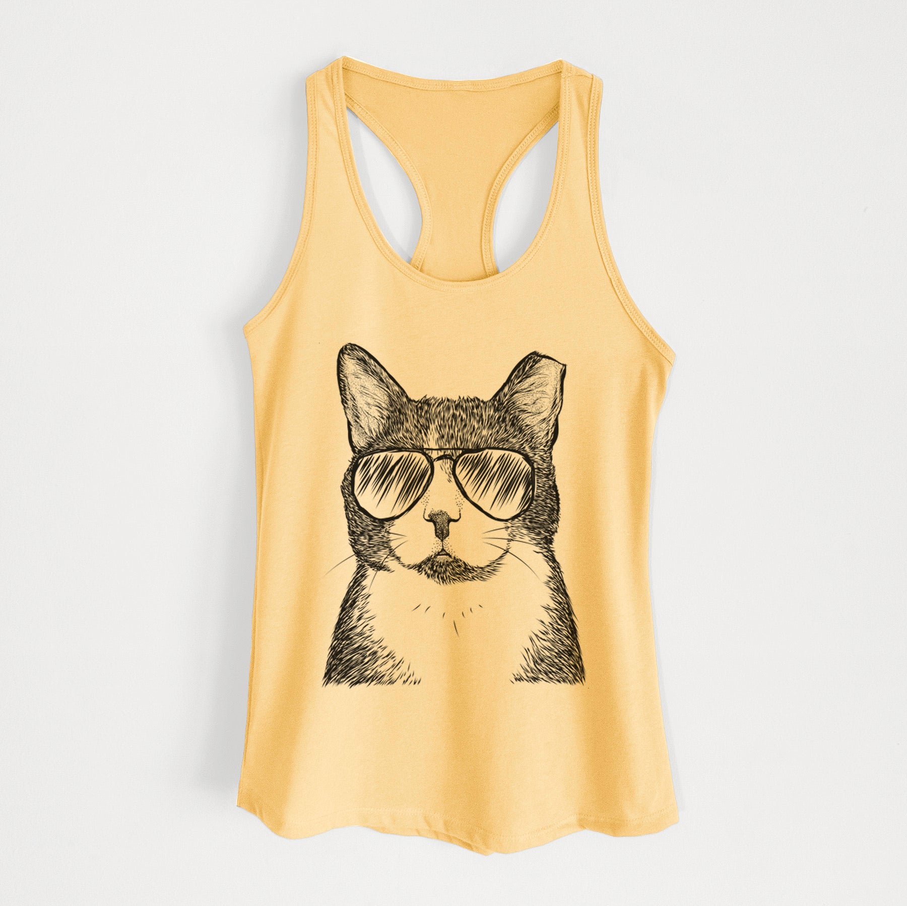 Pinky the Tuxedo Cat - Women's Racerback Tanktop