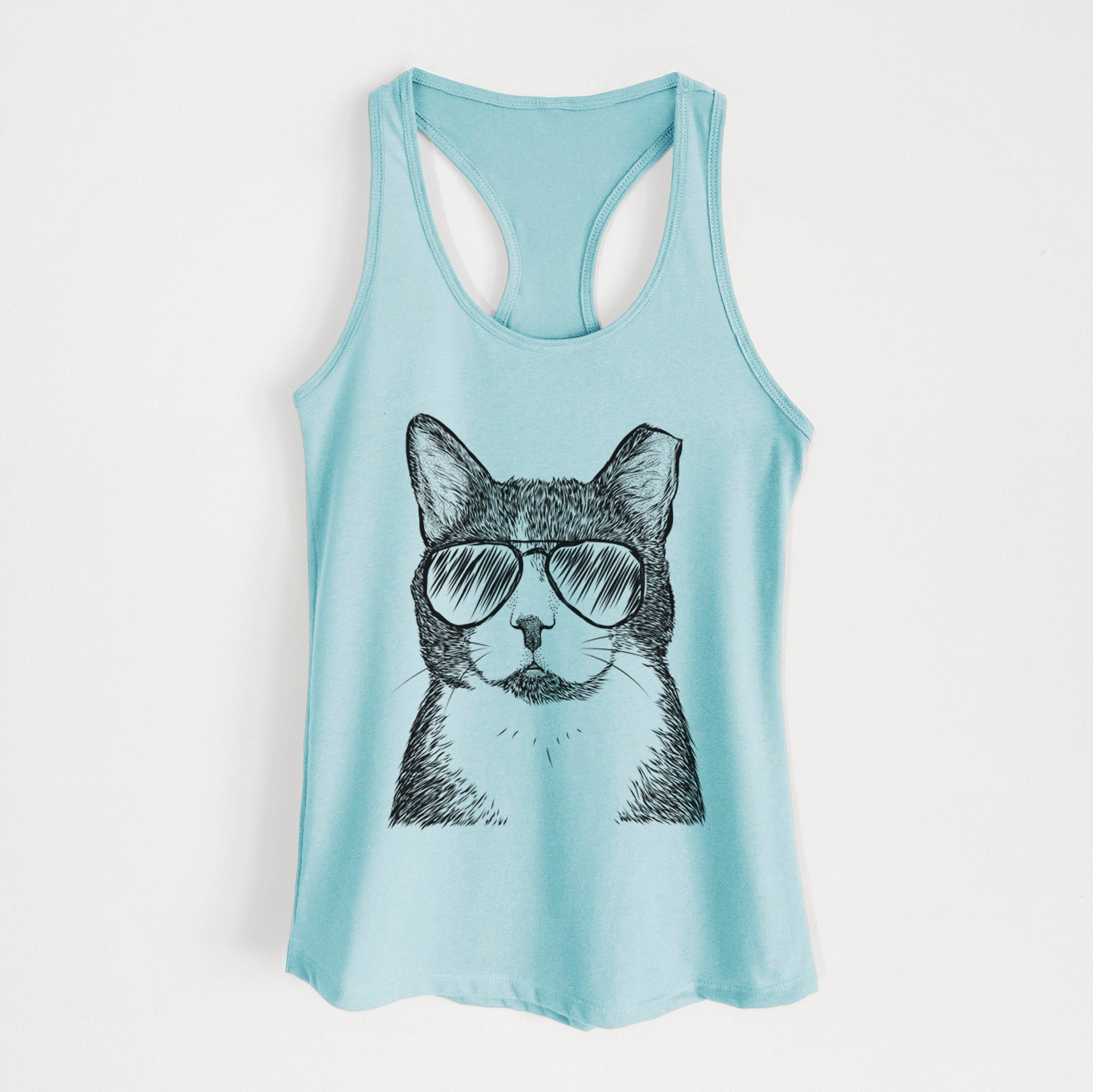 Pinky the Tuxedo Cat - Women's Racerback Tanktop