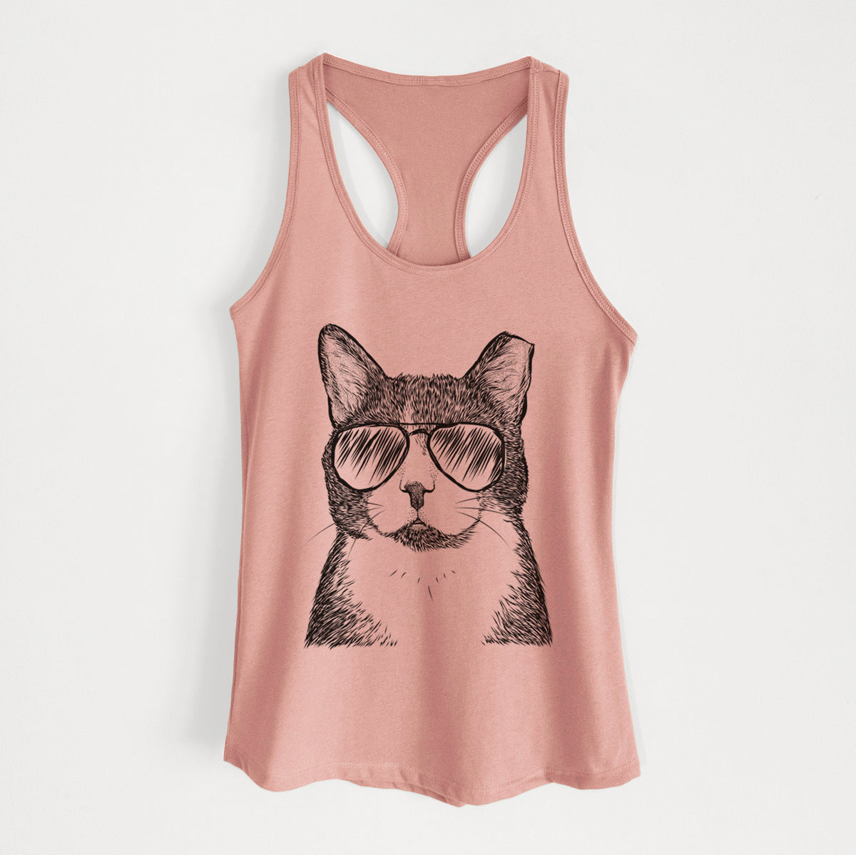 Pinky the Tuxedo Cat - Women's Racerback Tanktop
