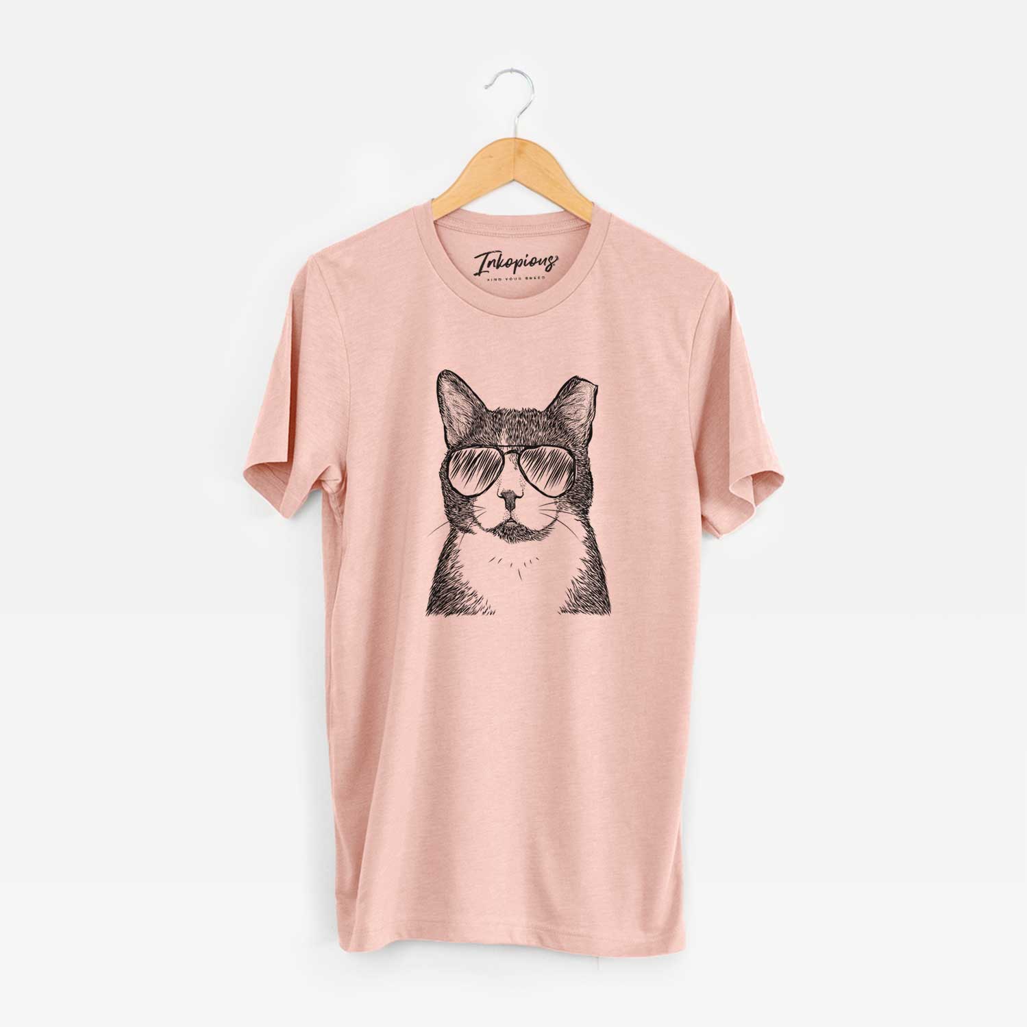 Aviator Pinky the Tuxedo Cat - Unisex Crewneck