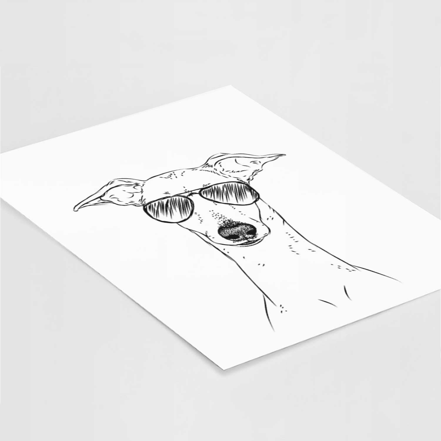 Pip the Italian Greyhound Art Print