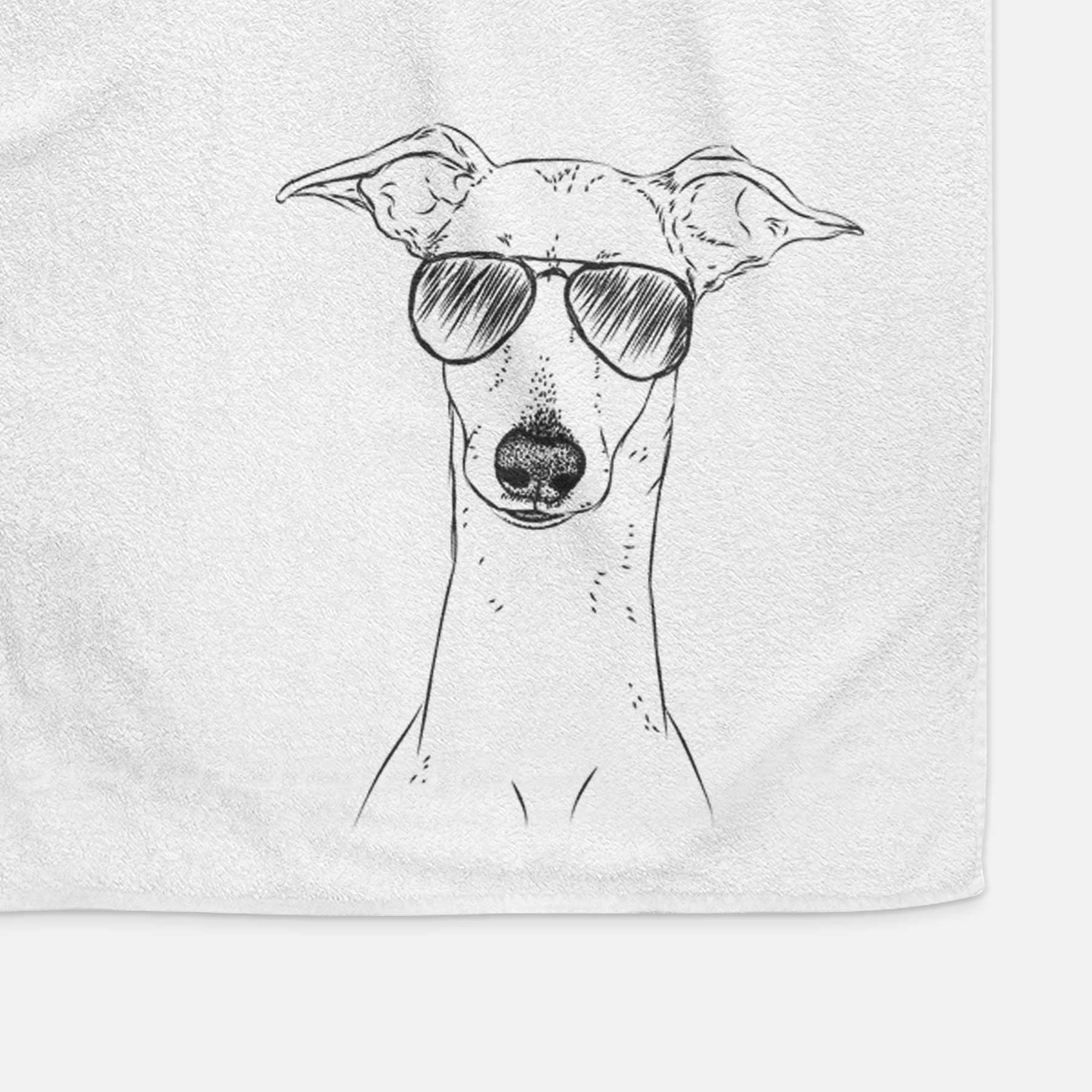 Pip the Italian Greyhound Decorative Hand Towel