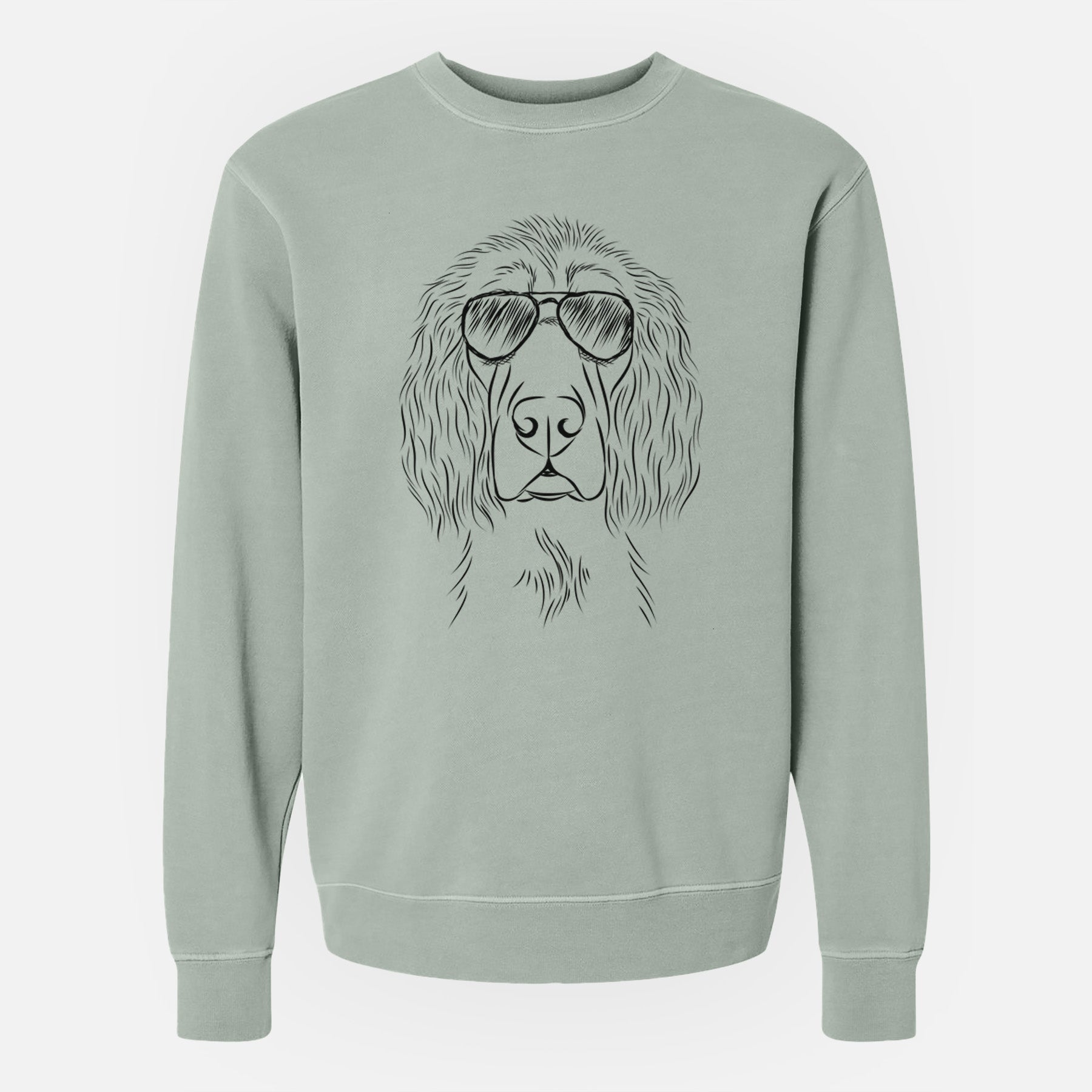 Aviator Piper the Irish Setter - Unisex Pigment Dyed Crew Sweatshirt