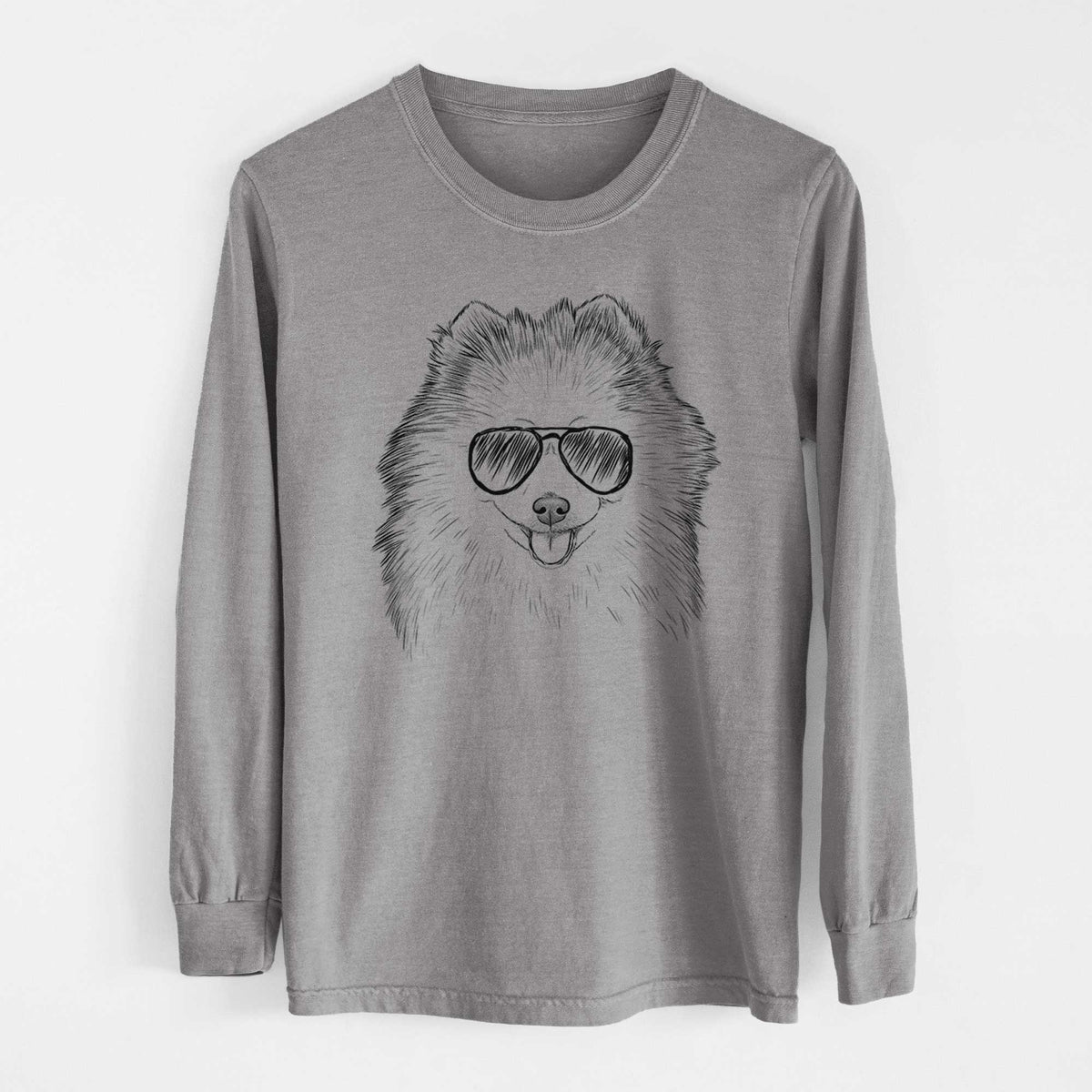 Aviators Piper Jo the Pomeranian - Heavyweight 100% Cotton Long Sleeve