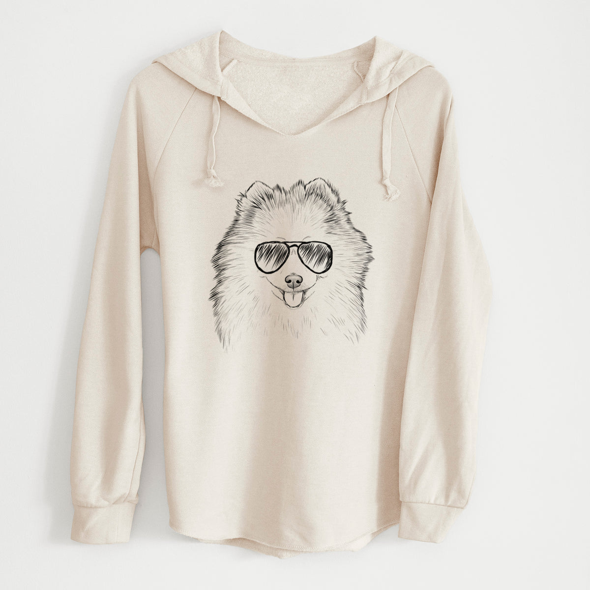 Aviator Piper Jo the Pomeranian - Cali Wave Hooded Sweatshirt