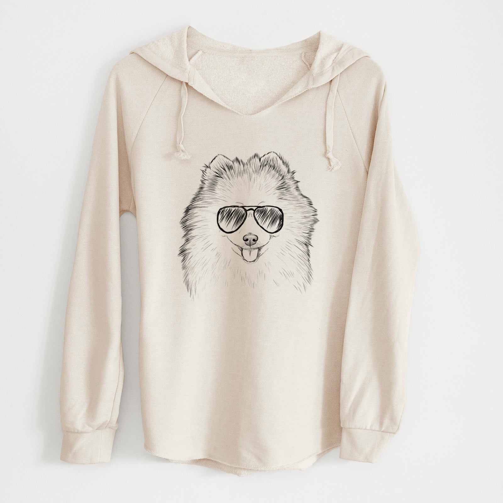Aviator Piper Jo the Pomeranian - Cali Wave Hooded Sweatshirt