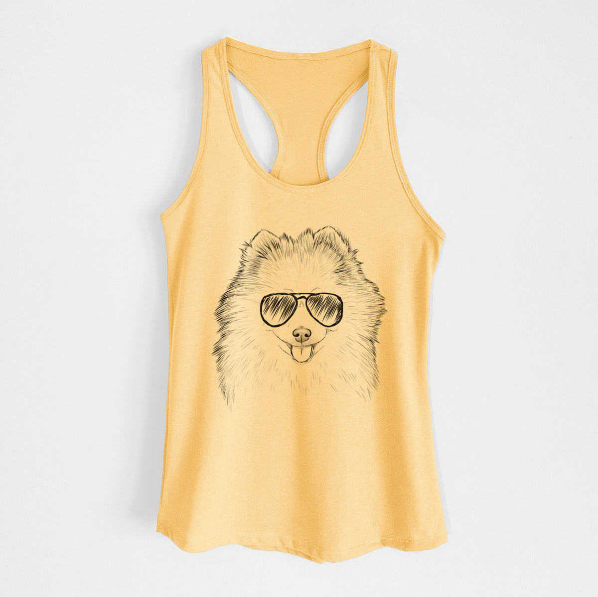 Piper Jo the Pomeranian - Women's Racerback Tanktop