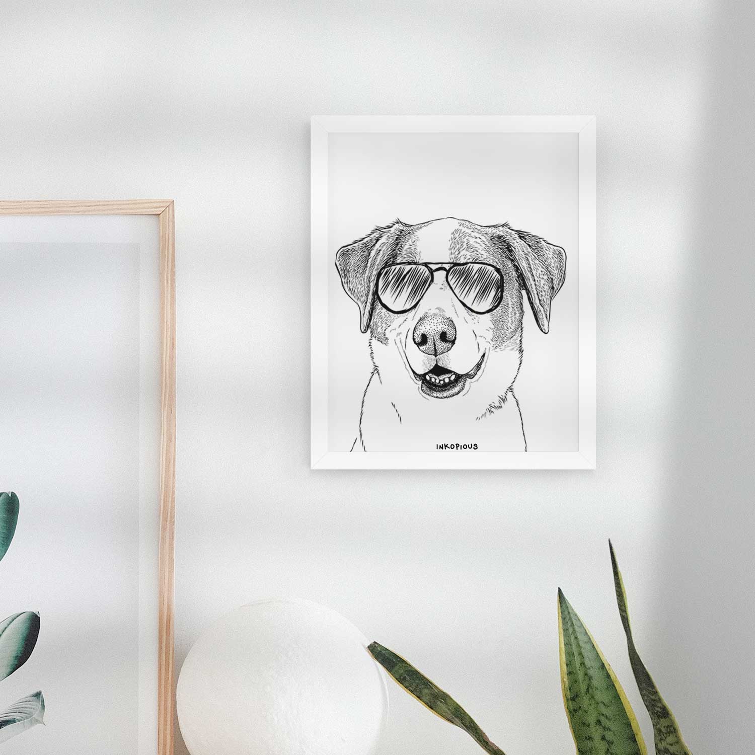 Piper Pilot the Hound Mix Art Print