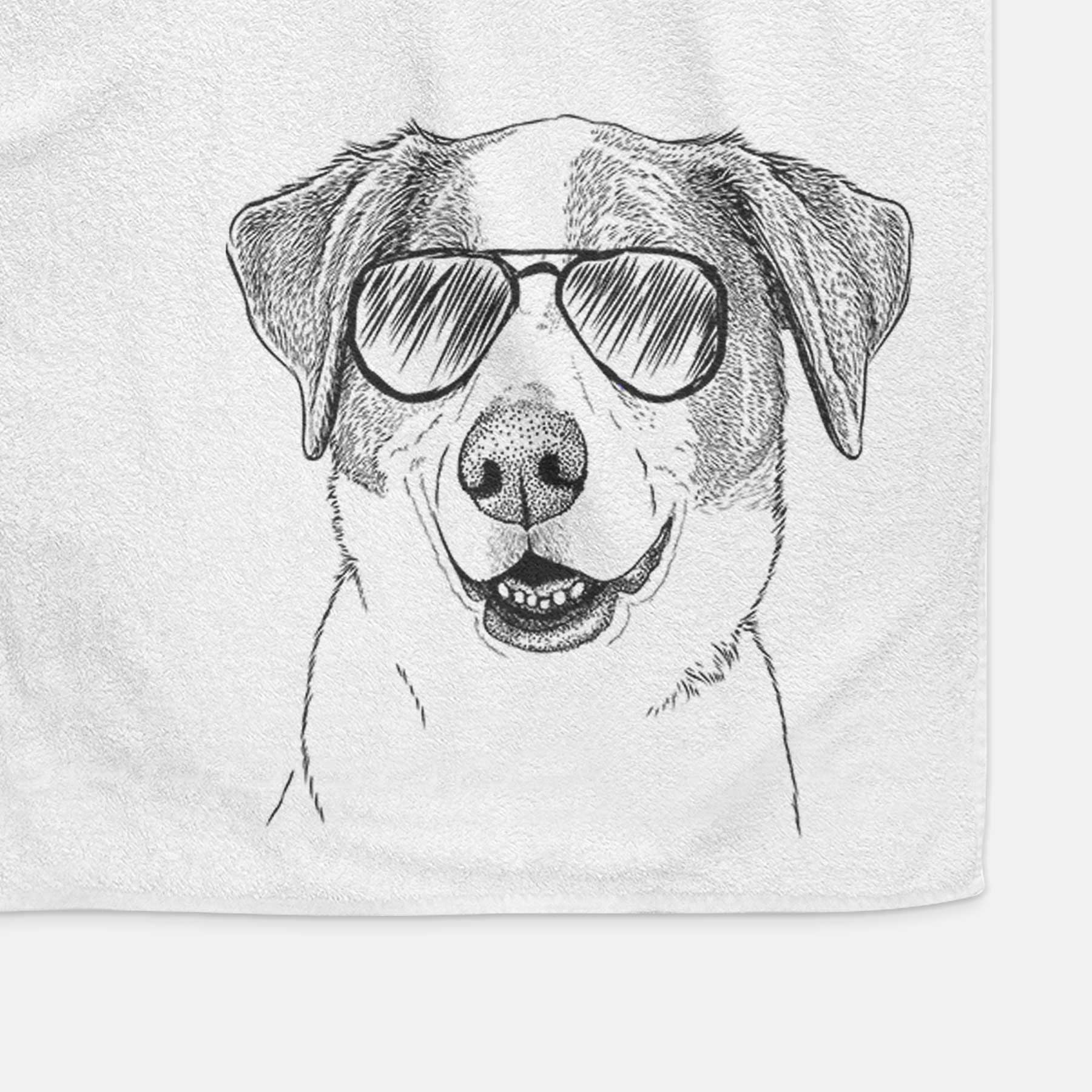 Piper Pilot the Hound Mix Decorative Hand Towel