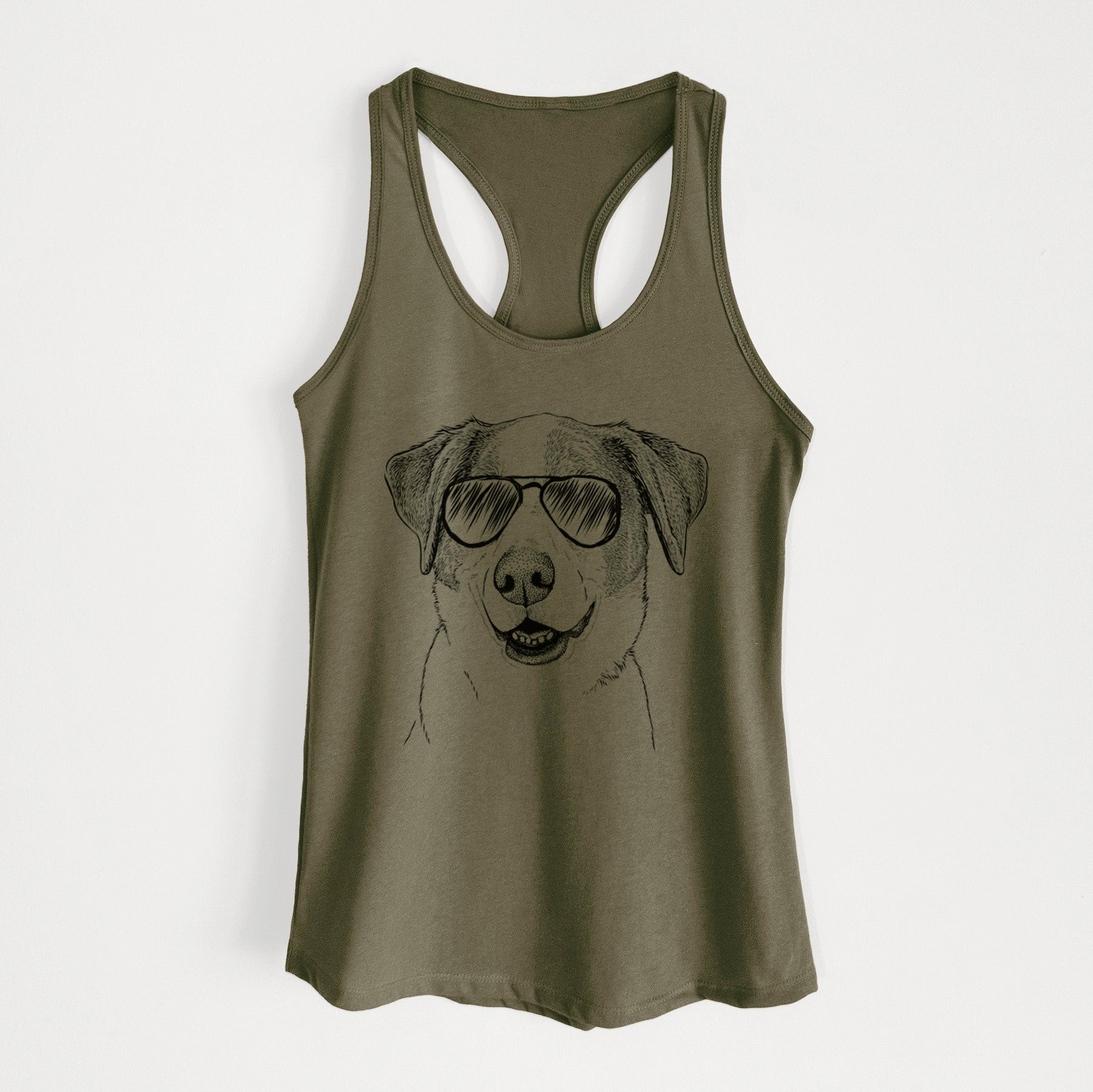 Piper Pilot the Hound Mix - Women's Racerback Tanktop