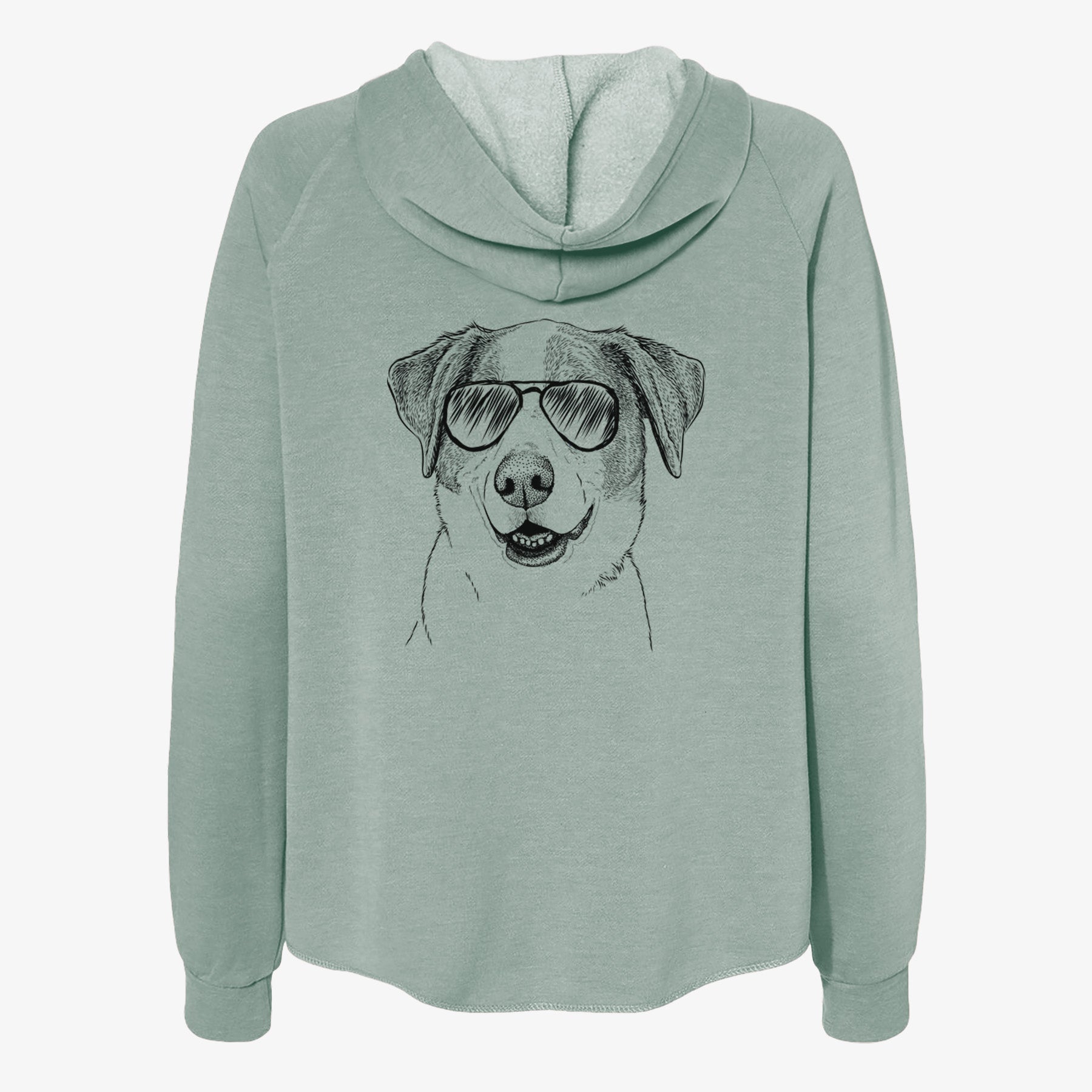 Piper Pilot the Hound Mix - Women's Cali Wave Zip-Up Sweatshirt