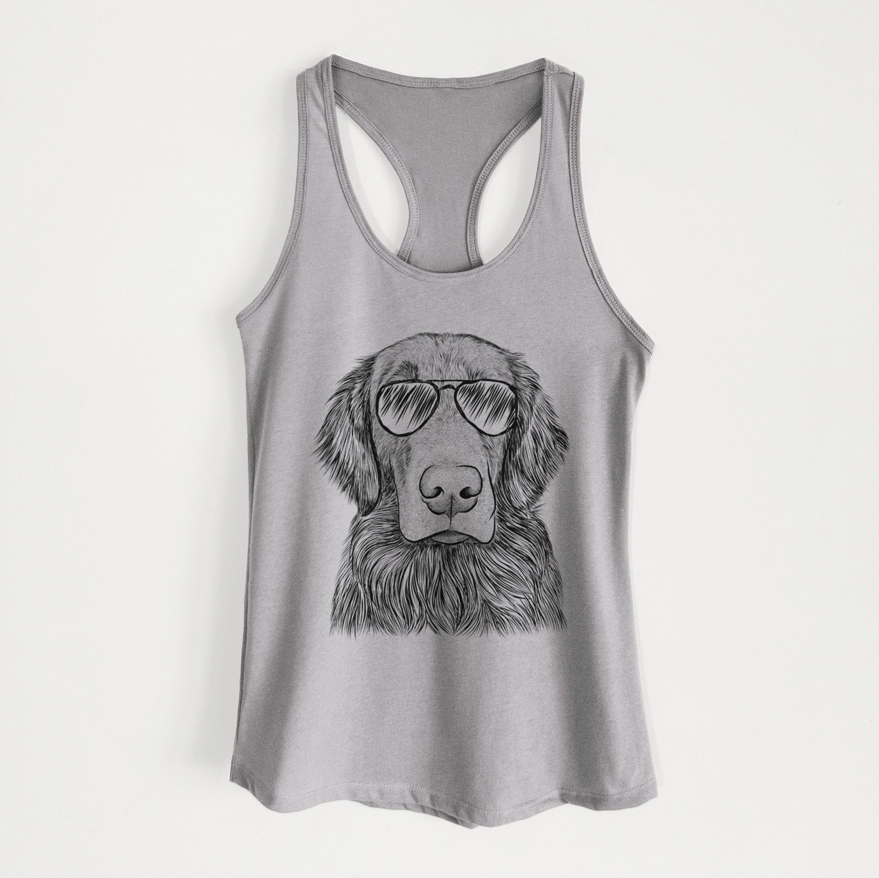 Pippin the Flat Coated Retriever - Women's Racerback Tanktop