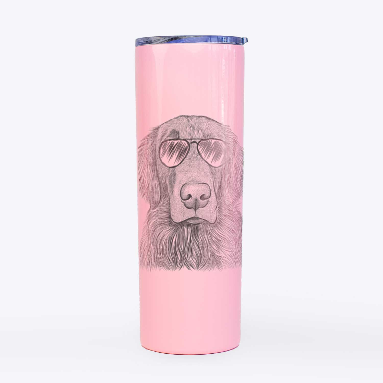 Pippin the Flat Coated Retriever - 20oz Skinny Tumbler