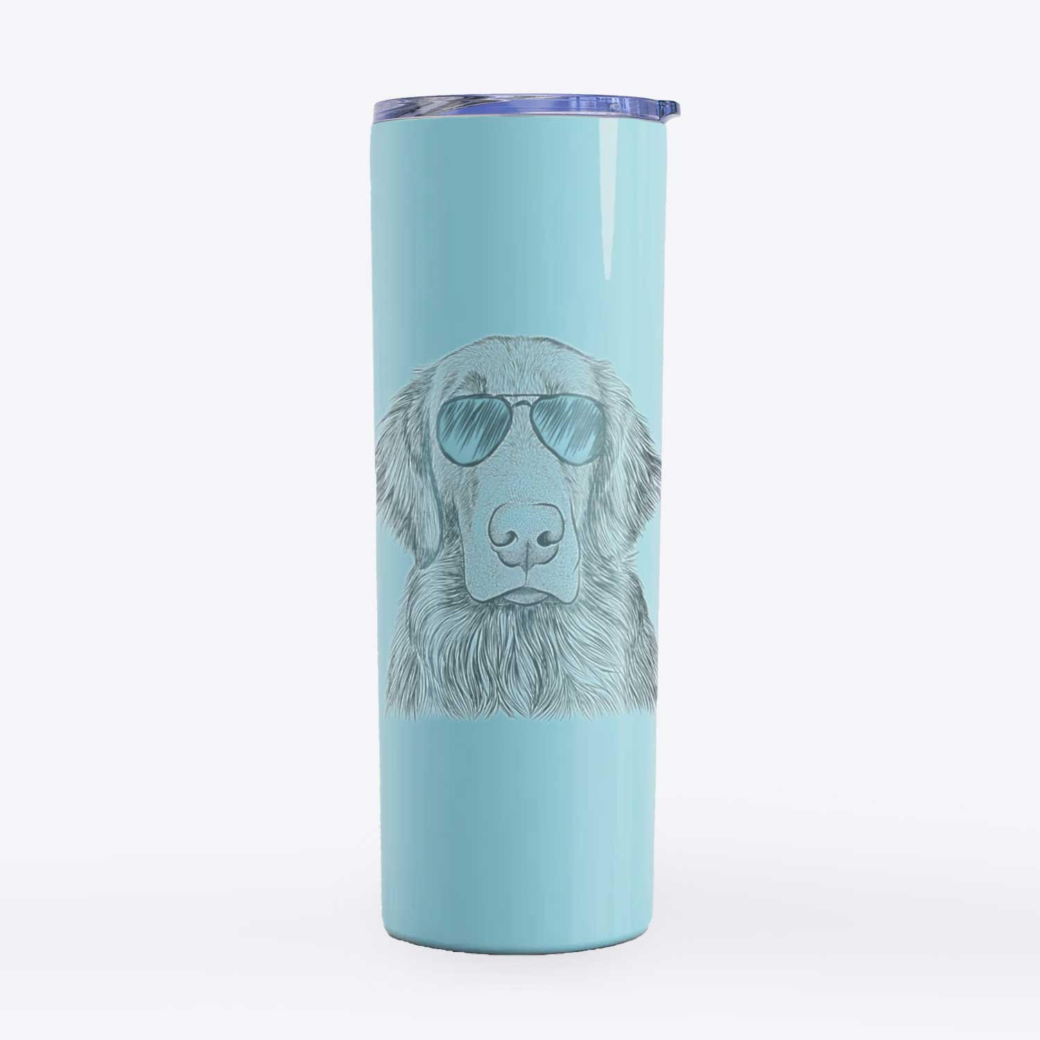 Pippin the Flat Coated Retriever - 20oz Skinny Tumbler