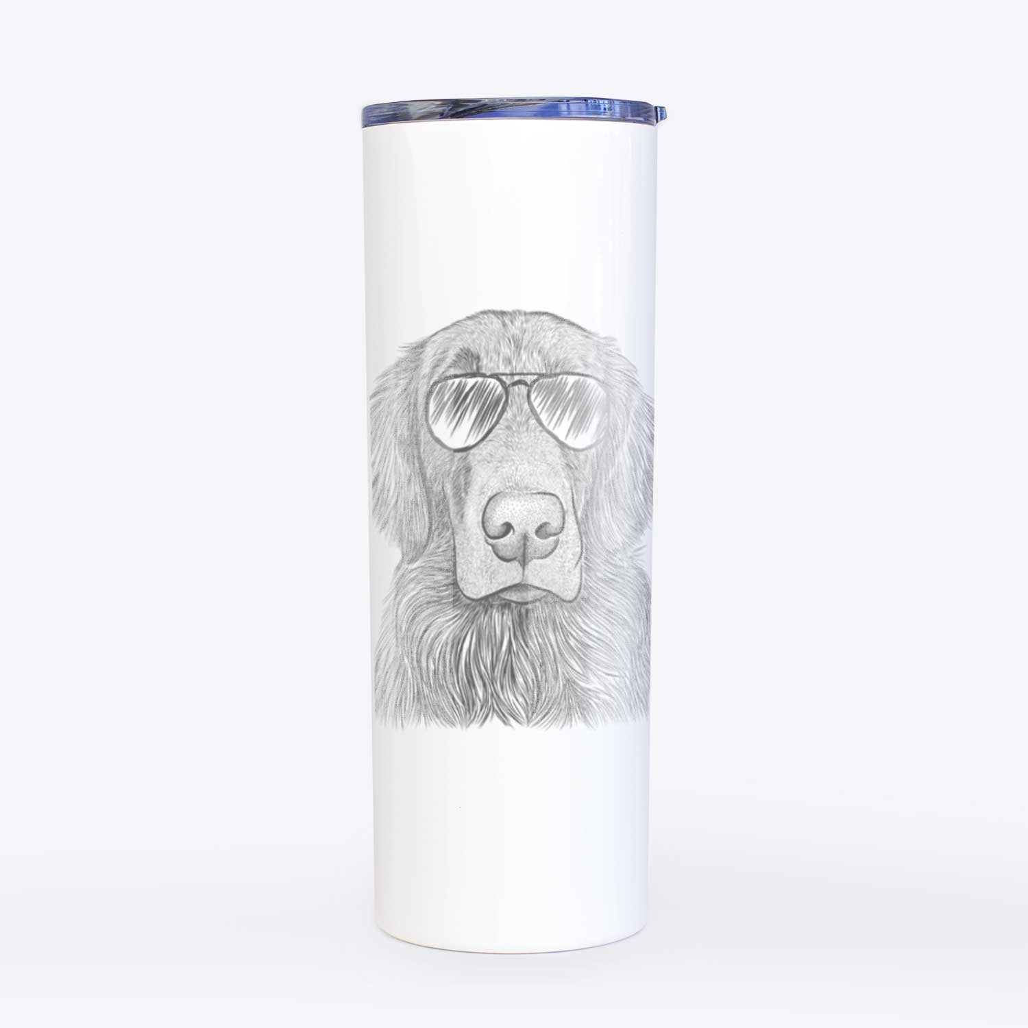 Pippin the Flat Coated Retriever - 20oz Skinny Tumbler