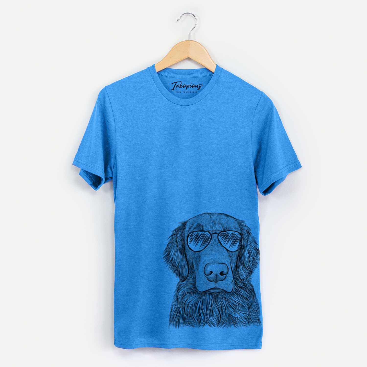 Aviator Pippin the Flat Coated Retriever - Unisex Crewneck