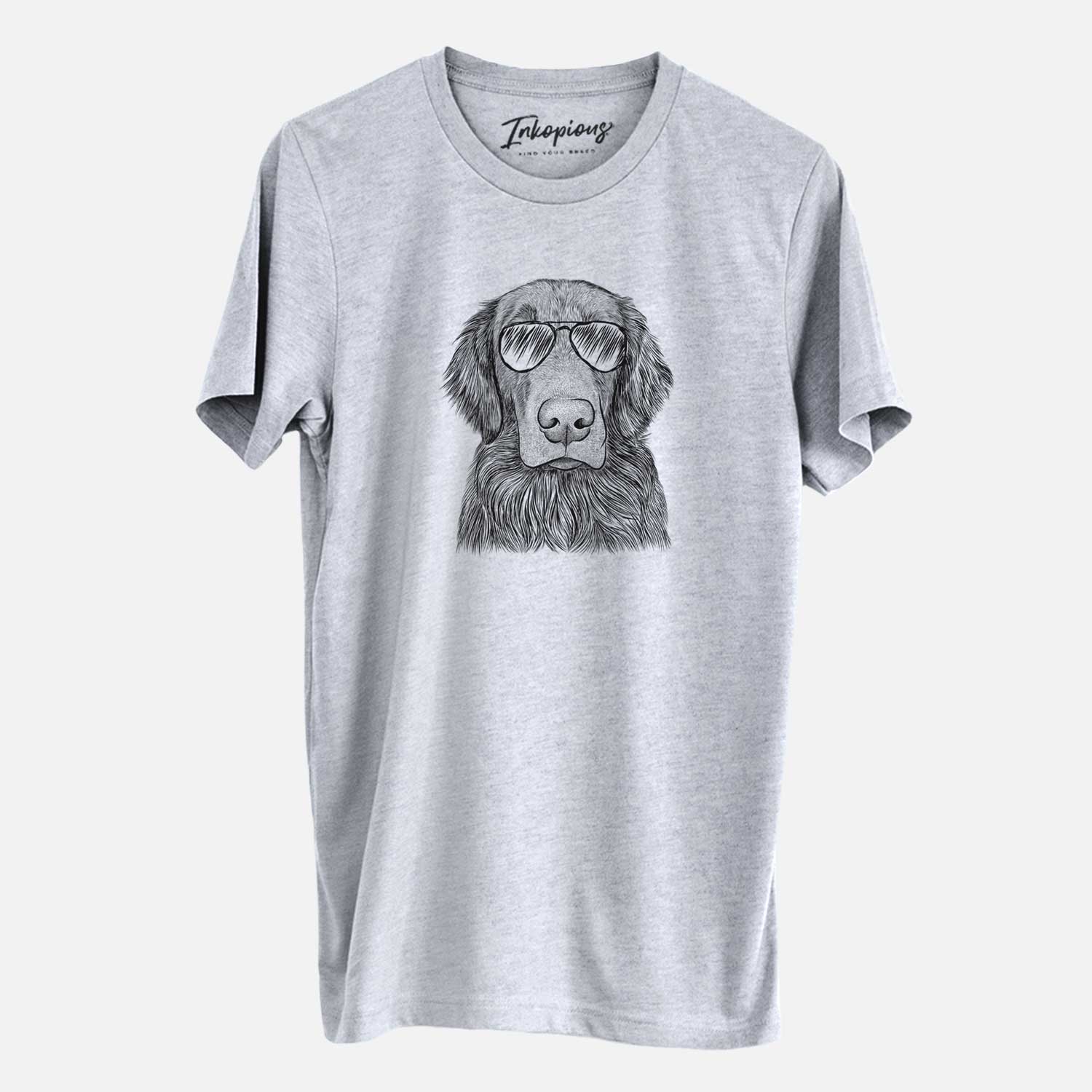 Aviator Pippin the Flat Coated Retriever - Unisex Crewneck