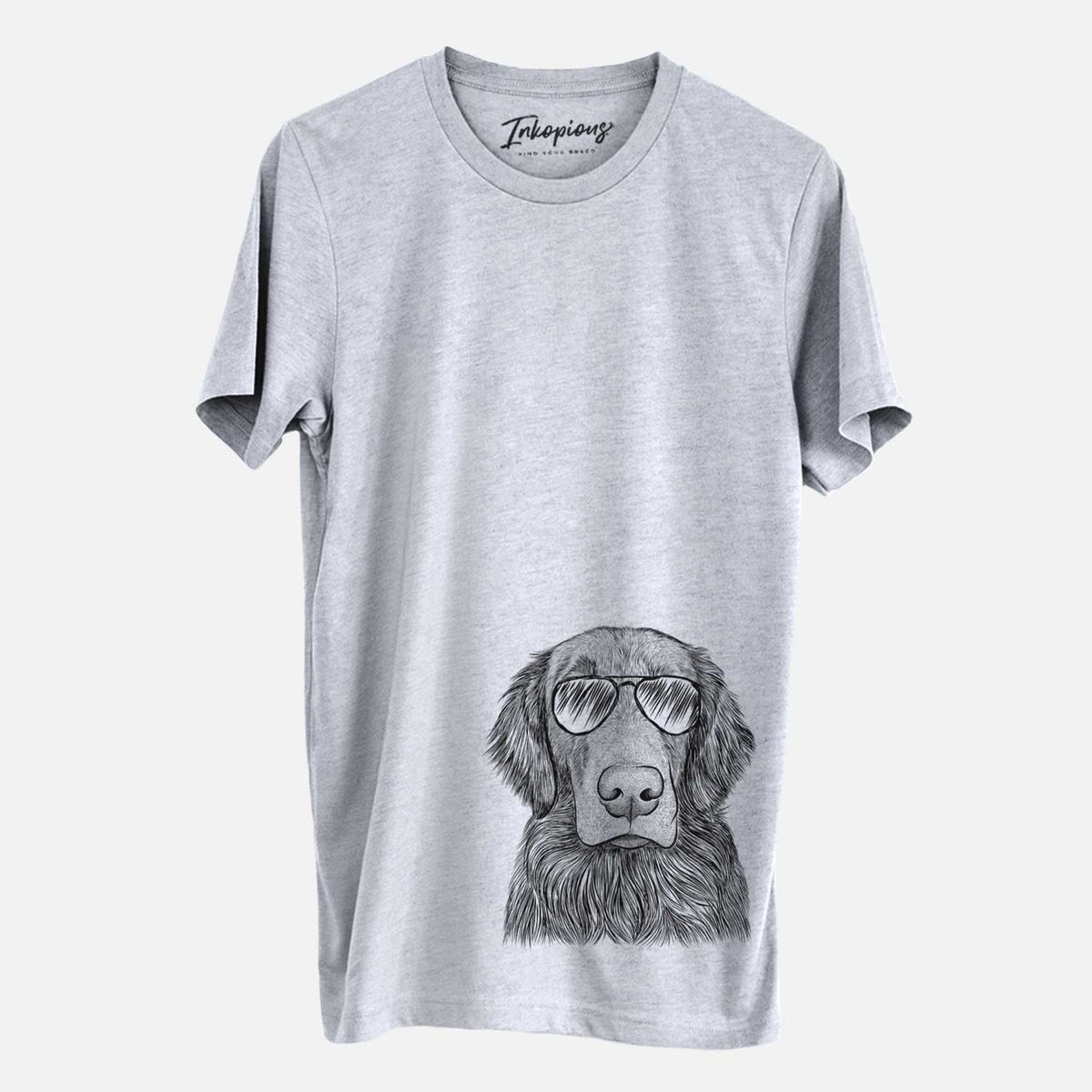 Aviator Pippin the Flat Coated Retriever - Unisex Crewneck
