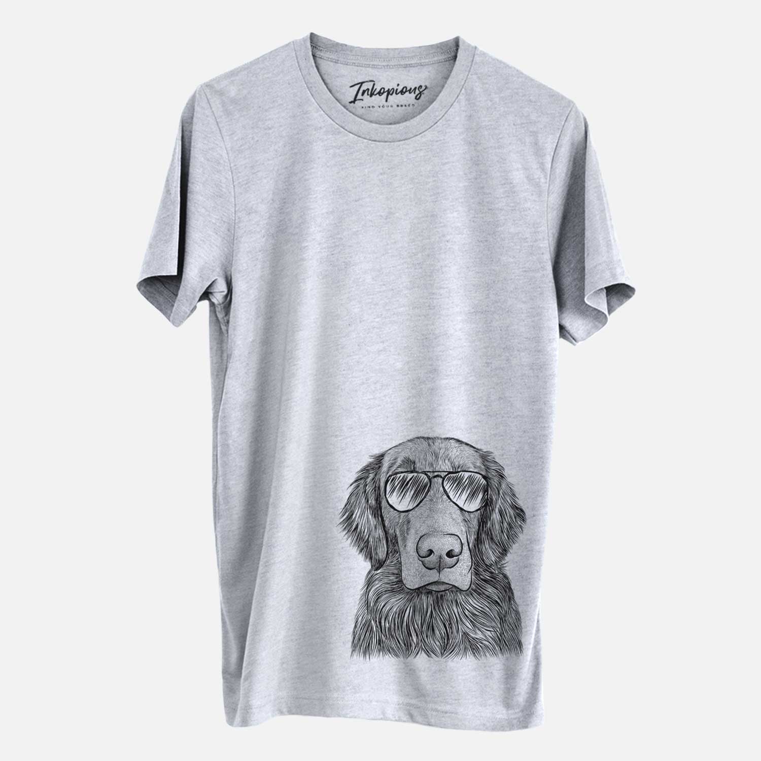 Aviator Pippin the Flat Coated Retriever - Unisex Crewneck