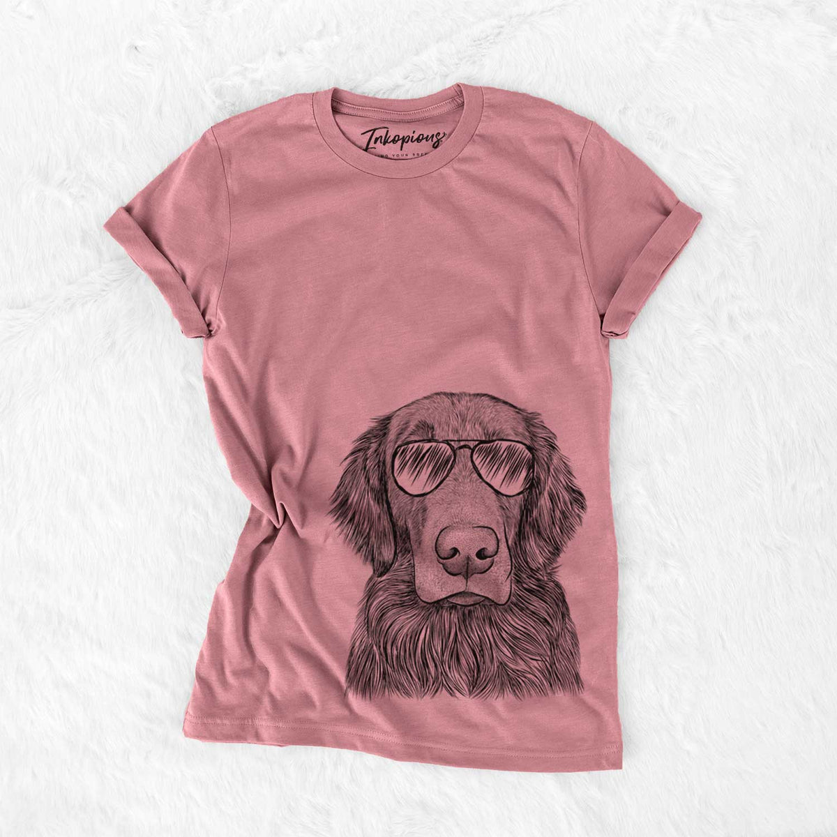 Aviator Pippin the Flat Coated Retriever - Unisex Crewneck