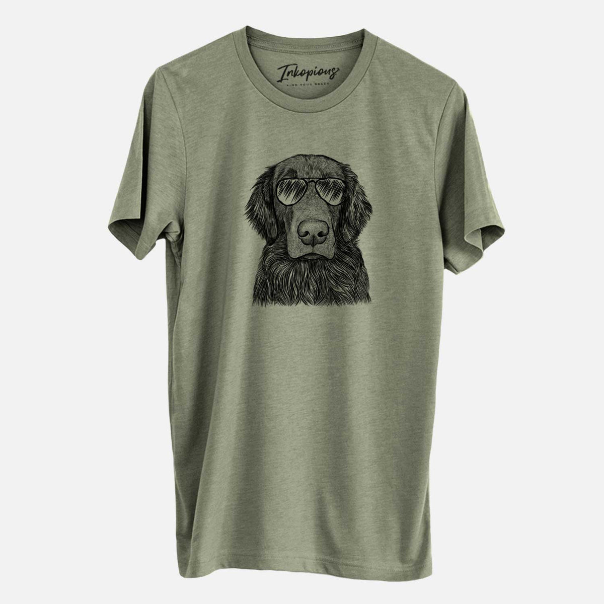 Aviator Pippin the Flat Coated Retriever - Unisex Crewneck