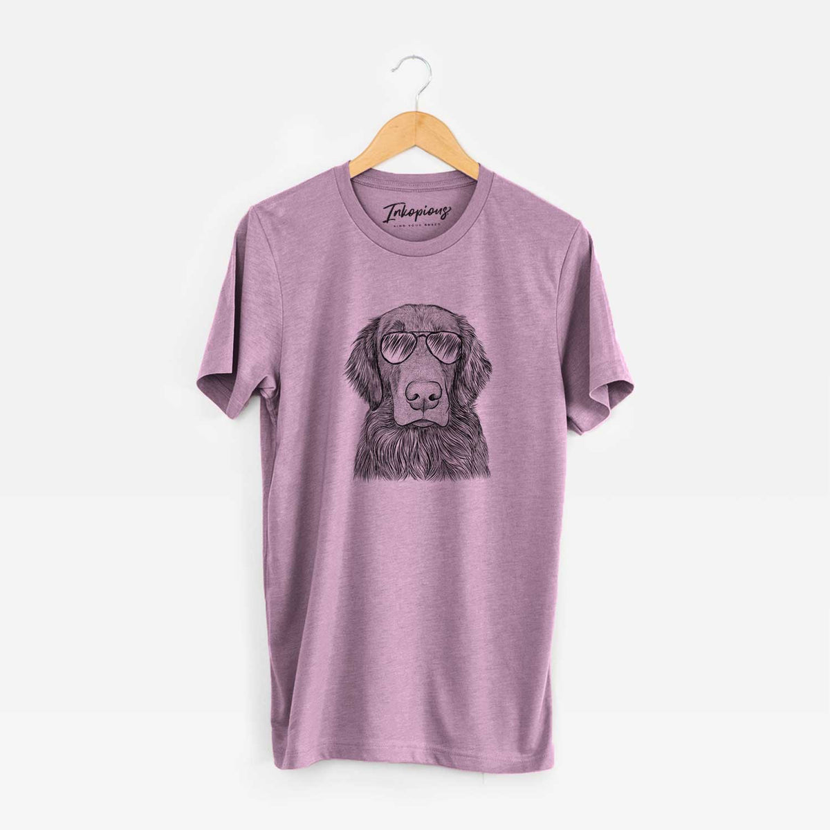 Aviator Pippin the Flat Coated Retriever - Unisex Crewneck