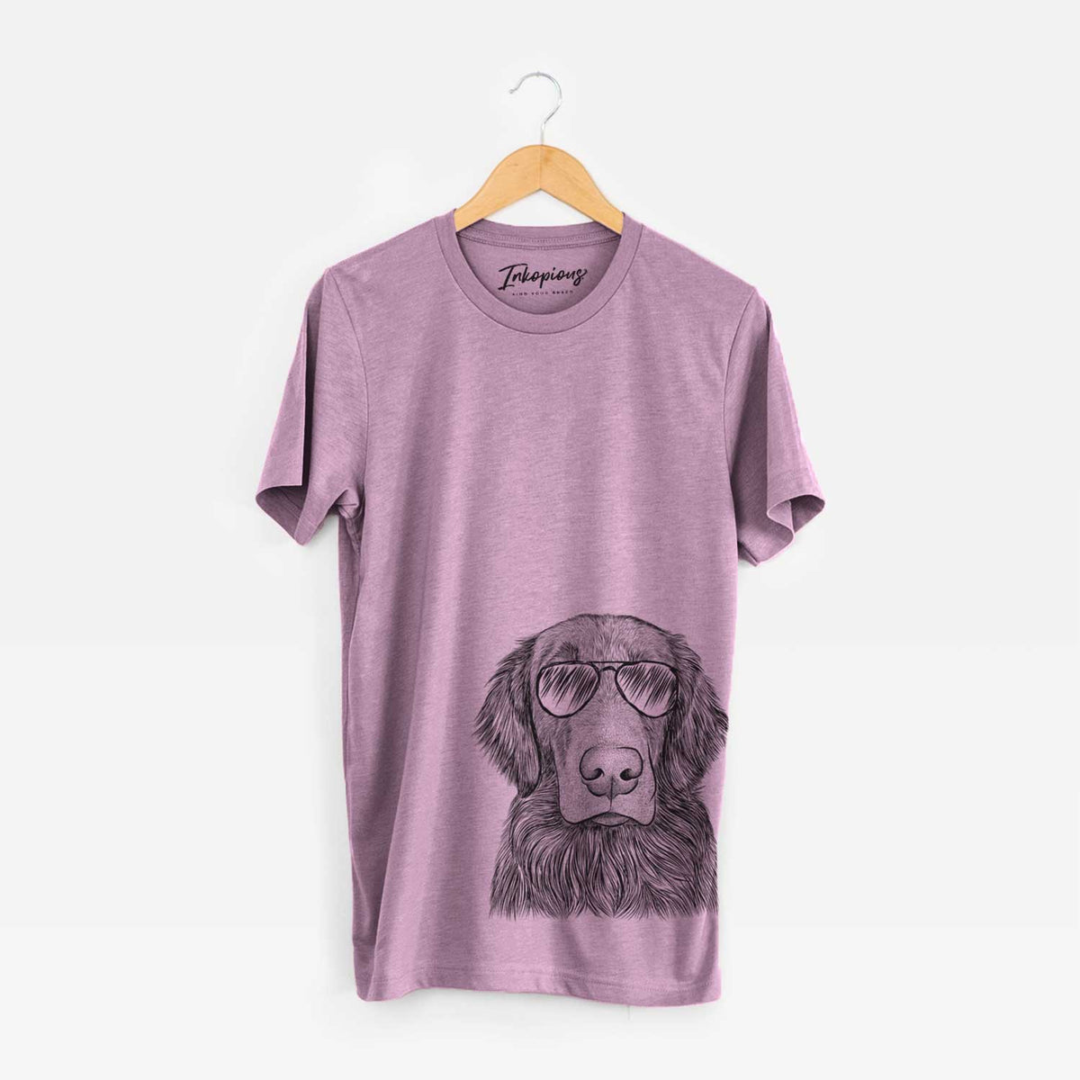Aviator Pippin the Flat Coated Retriever - Unisex Crewneck