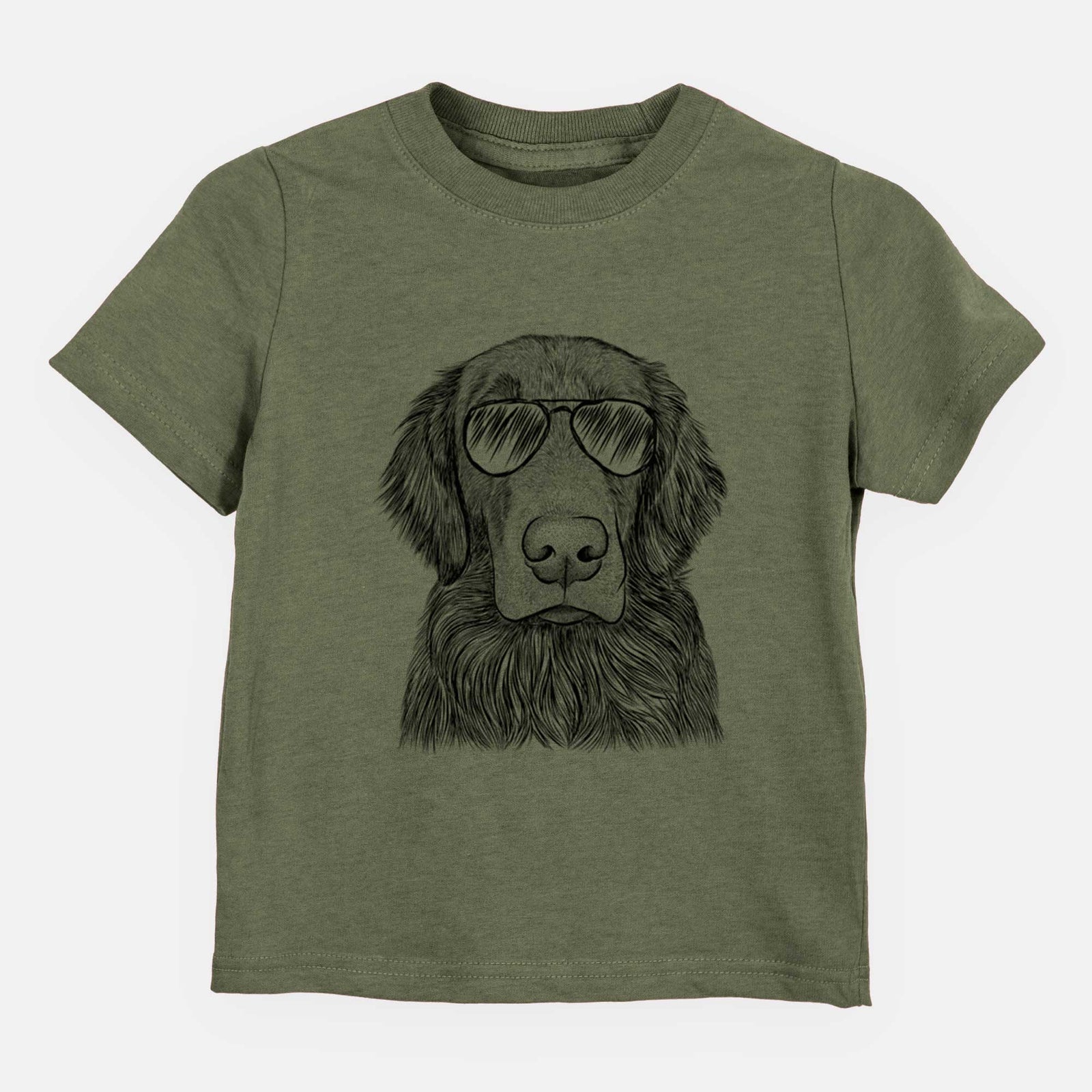 Aviator Pippin the Flat Coated Retriever - Kids/Youth/Toddler Shirt