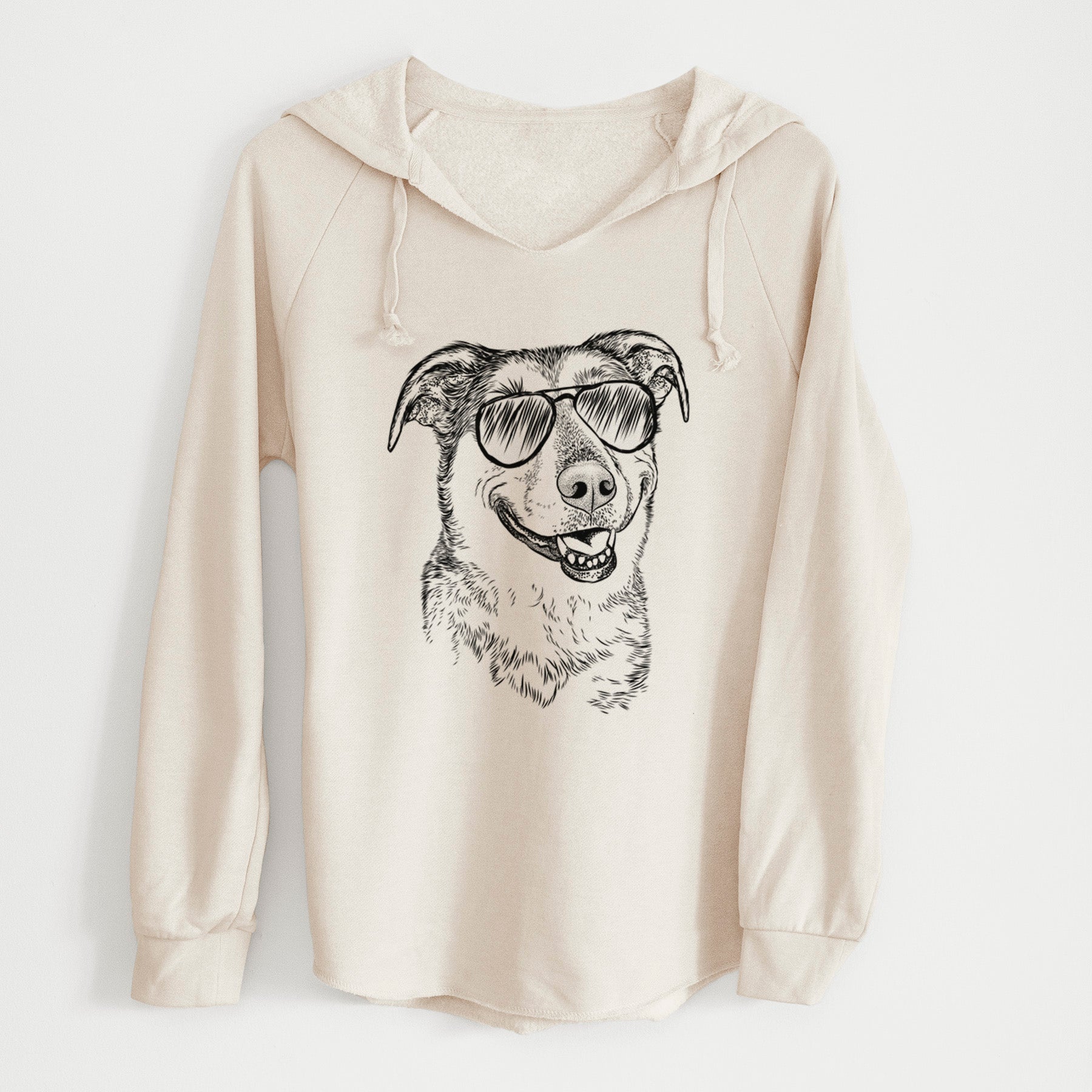 Aviator Pippin the Shepherd Mix - Cali Wave Hooded Sweatshirt