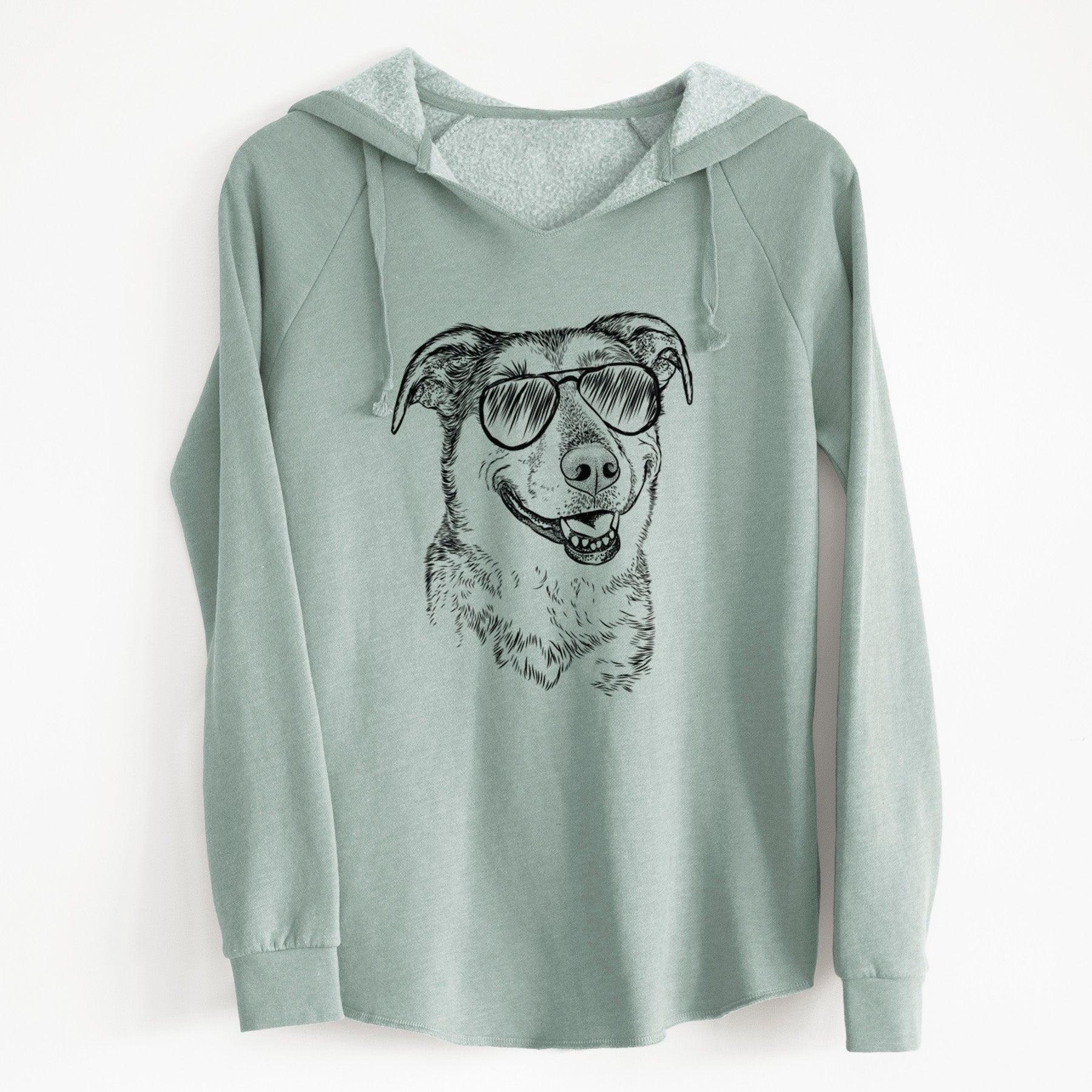 Aviator Pippin the Shepherd Mix - Cali Wave Hooded Sweatshirt