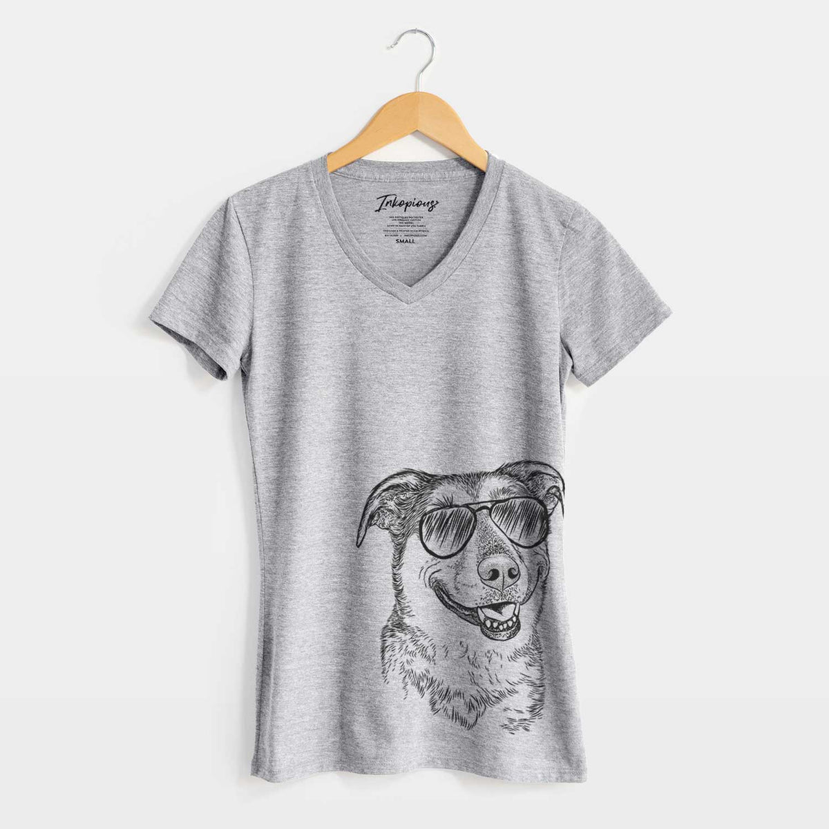 Aviator Pippin the Shepherd Mix - Women's V-neck Shirt