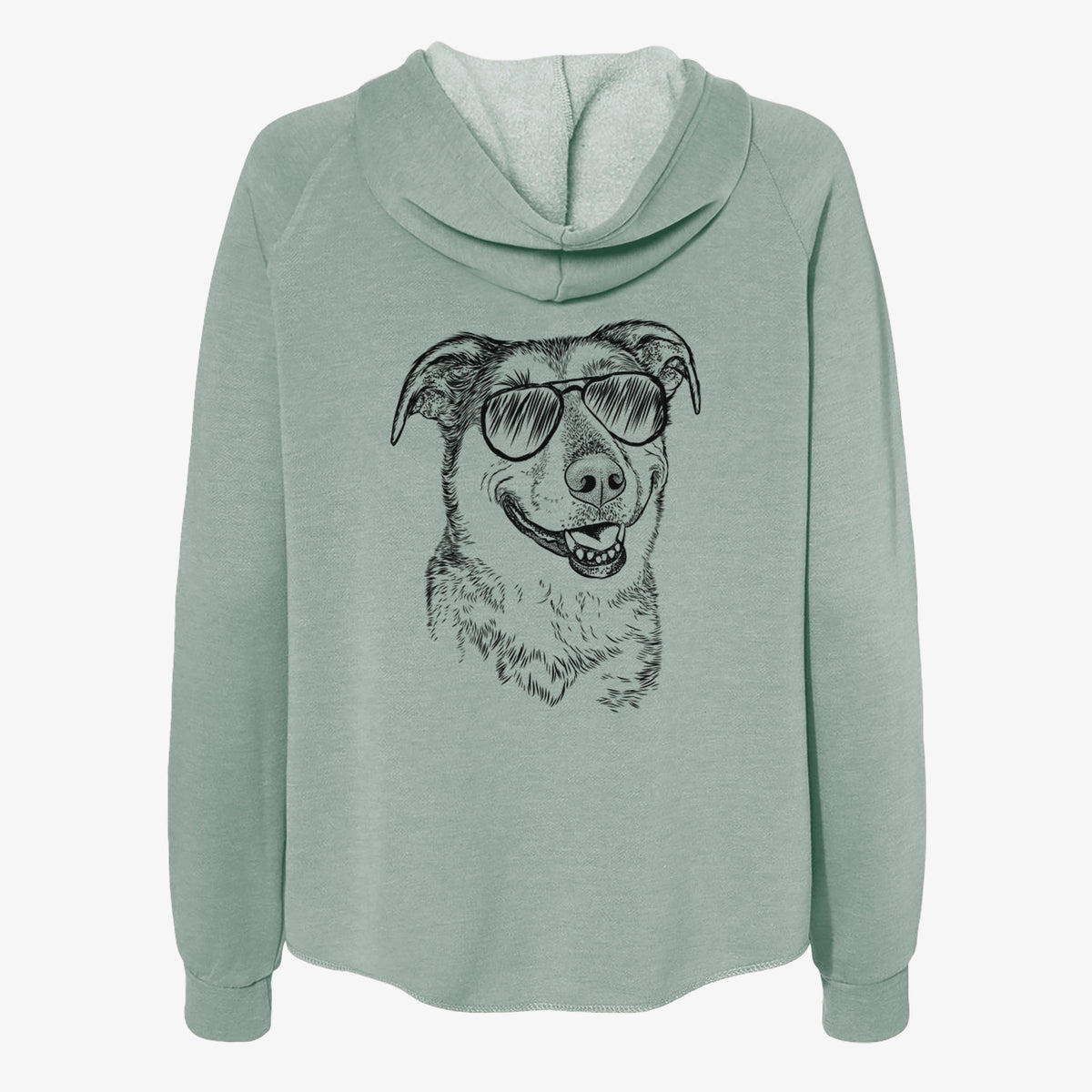 Pippin the Shepherd Mix - Women's Cali Wave Zip-Up Sweatshirt
