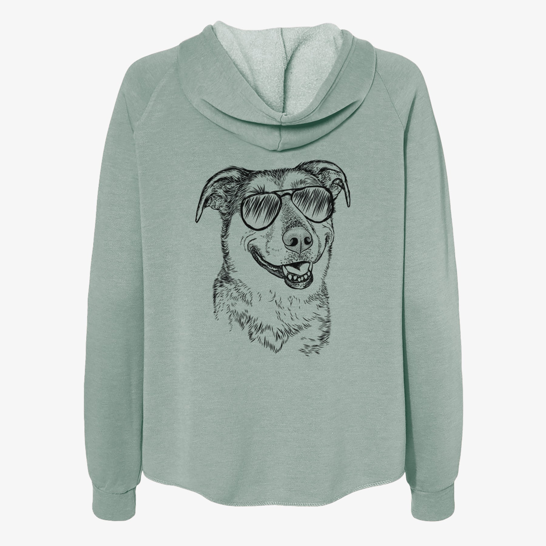 Pippin the Shepherd Mix - Women's Cali Wave Zip-Up Sweatshirt