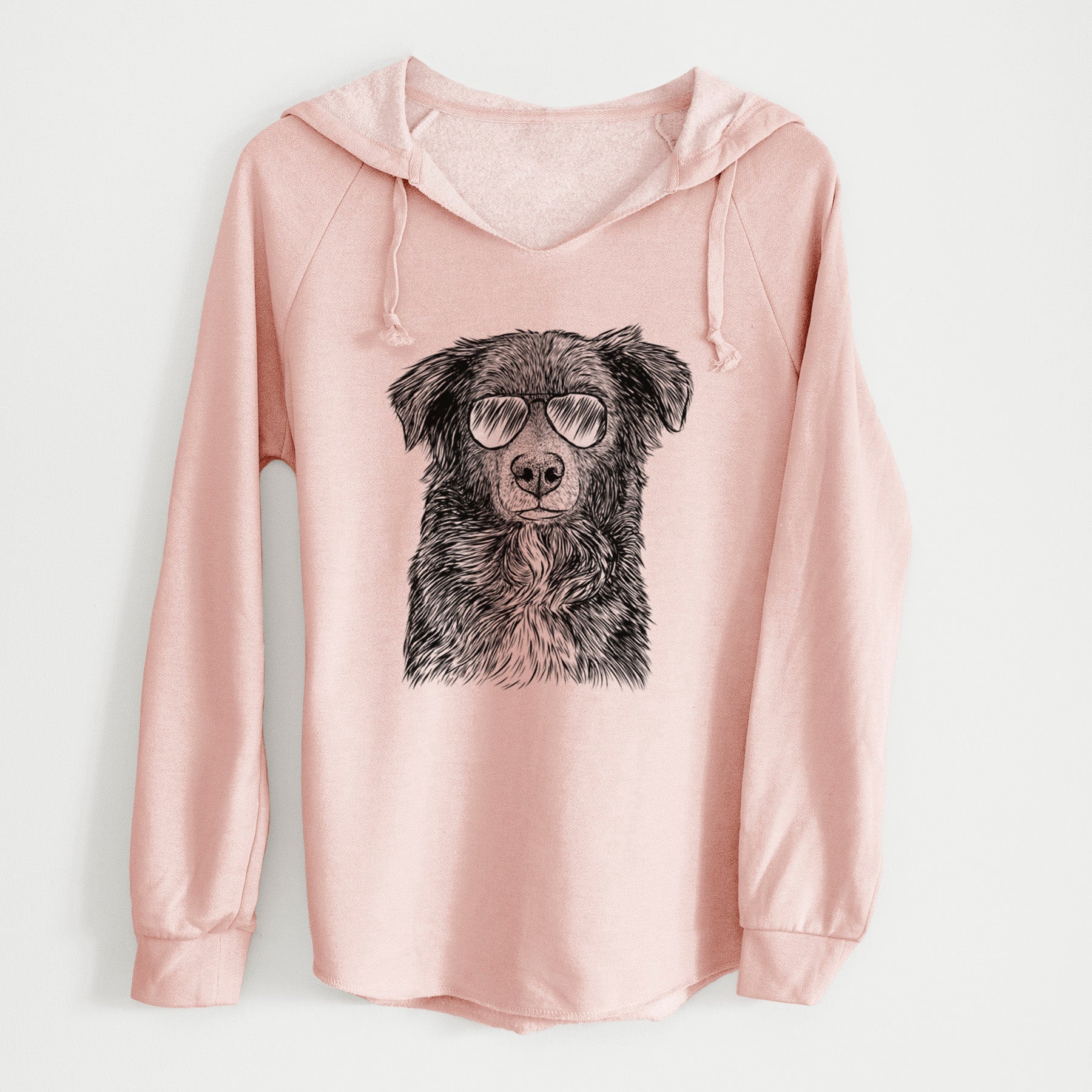 Aviator Pixel the Australian Shepherd - Cali Wave Hooded Sweatshirt