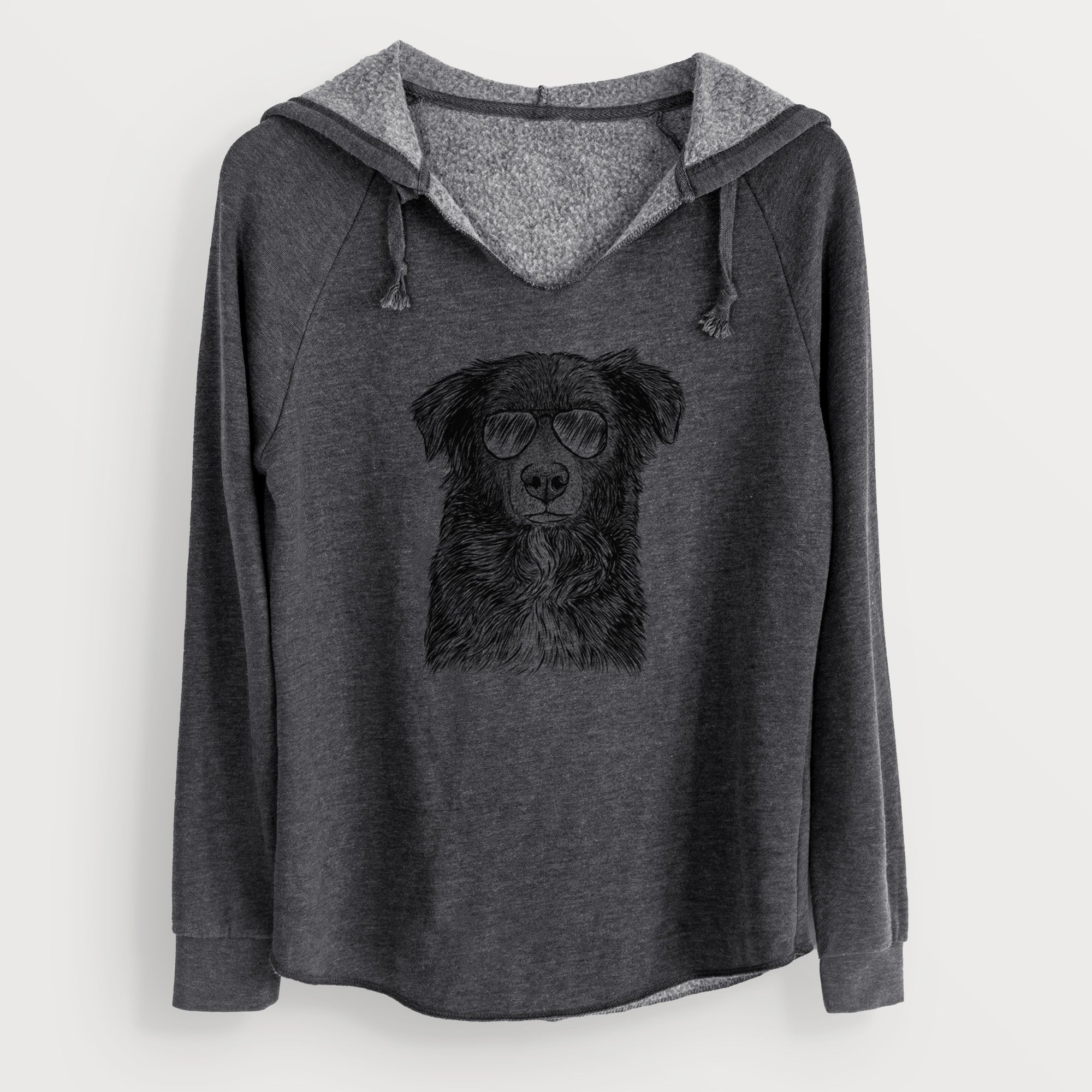 Aviator Pixel the Australian Shepherd - Cali Wave Hooded Sweatshirt